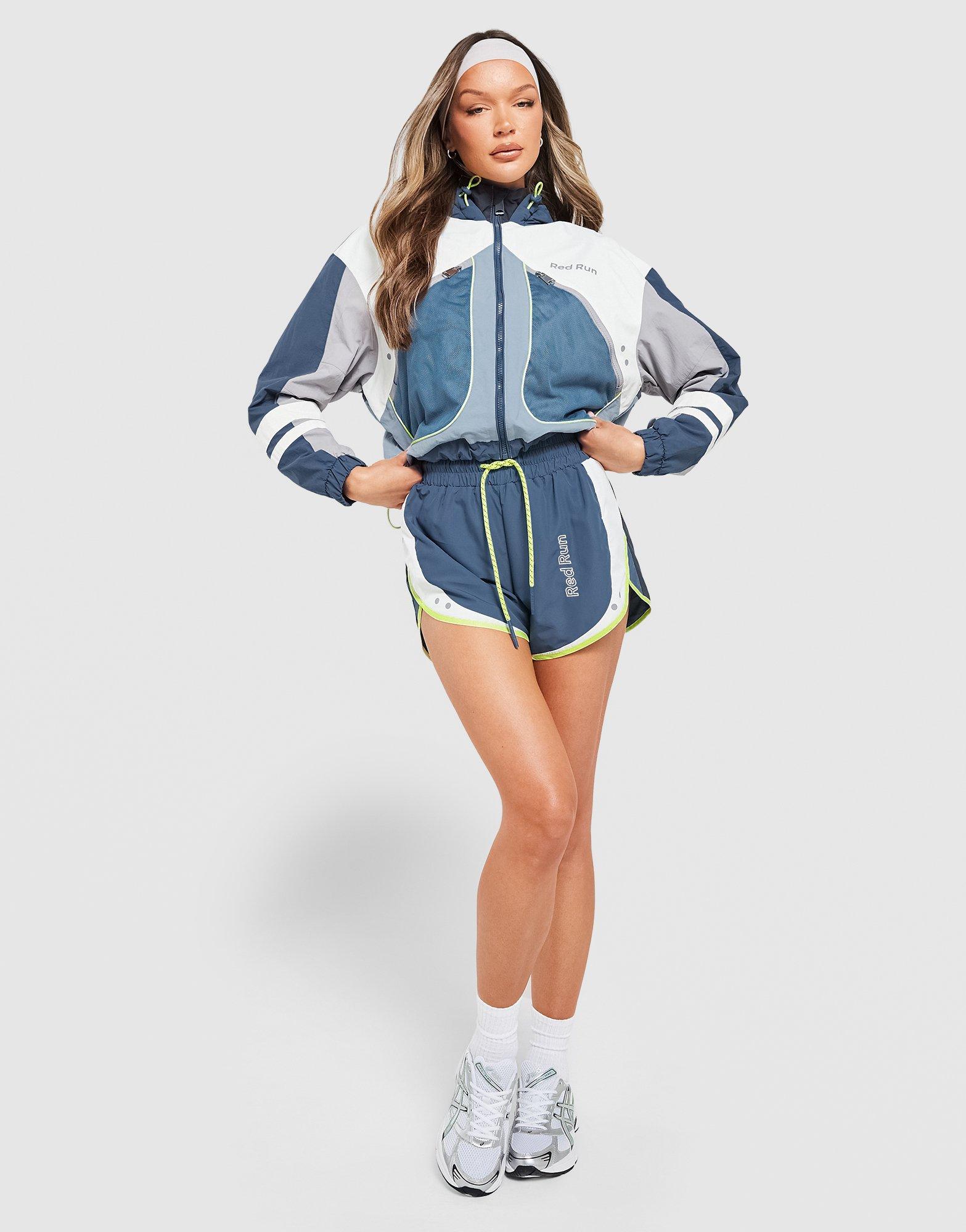 Red Run Activewear Sky Volt Cropped Track Jacket