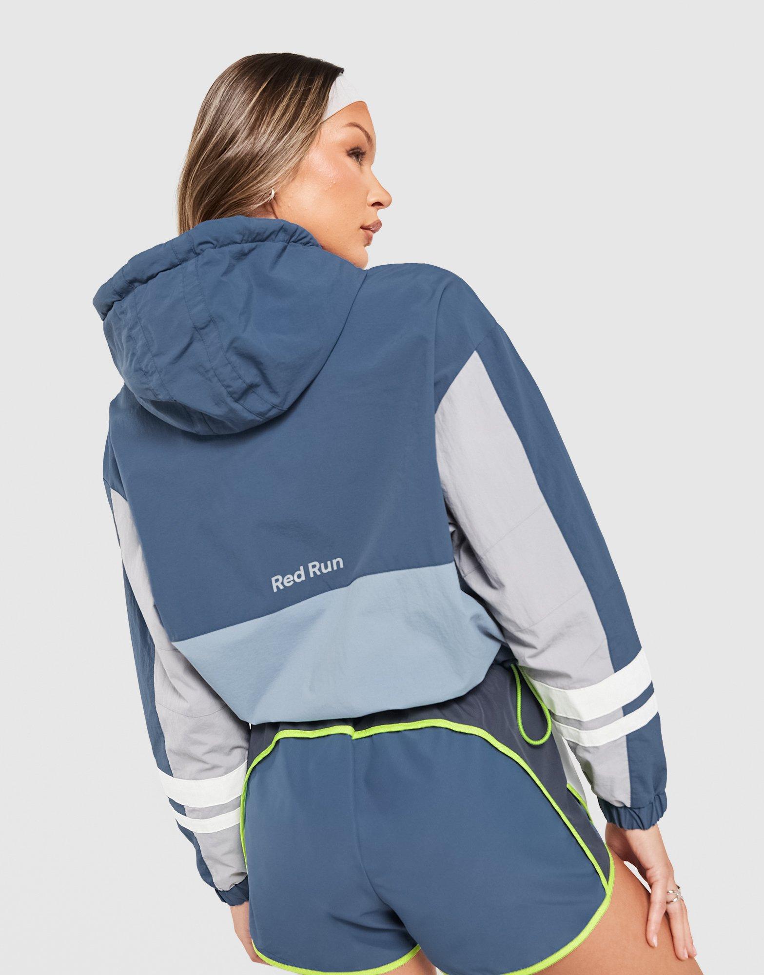 Red Run Activewear Sky Volt Cropped Track Jacket
