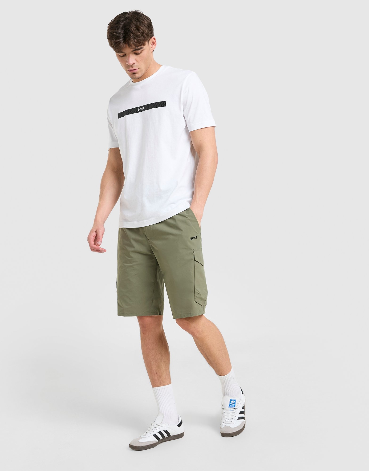 Green BOSS Urbanex Cargo Shorts | JD Sports UK