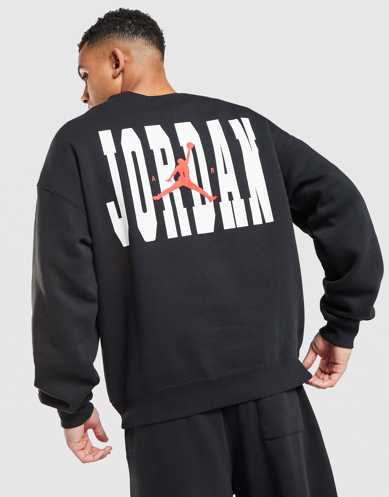 Jordan Sweat Globe à col rond Noir- JD Sports France