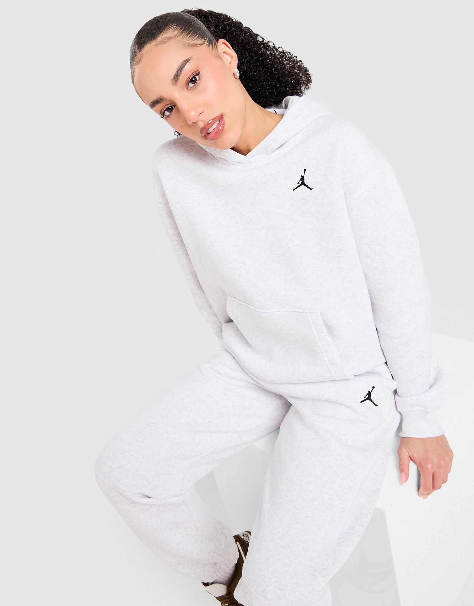 Grey Jordan Brooklyn Overhead Hoodie - JD Sports Global