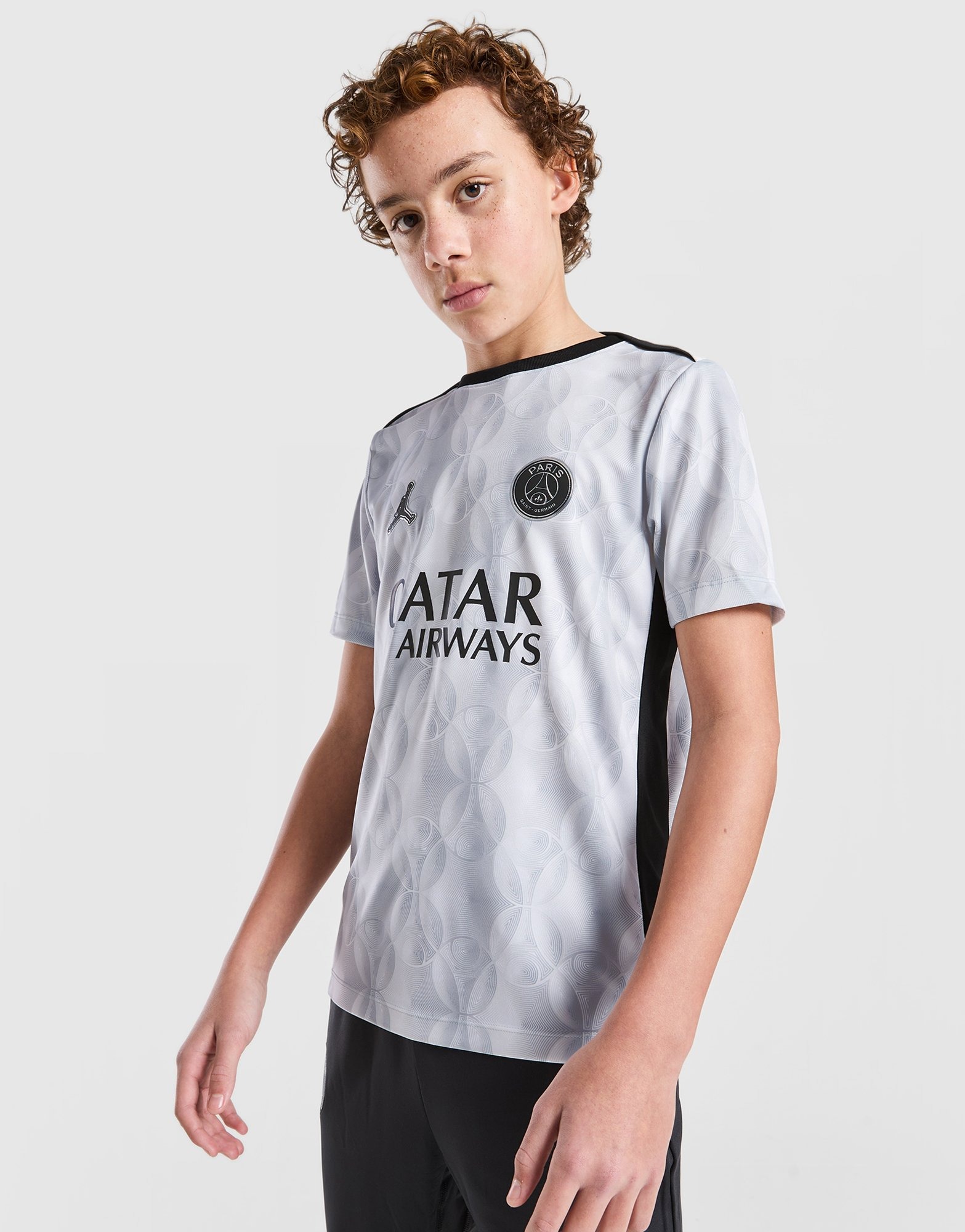 Jordan Paris Saint-Germain シャツ グレー PSG Grey Jordan Paris Saint Germain Pre Match Shirt Junior - JD Sports