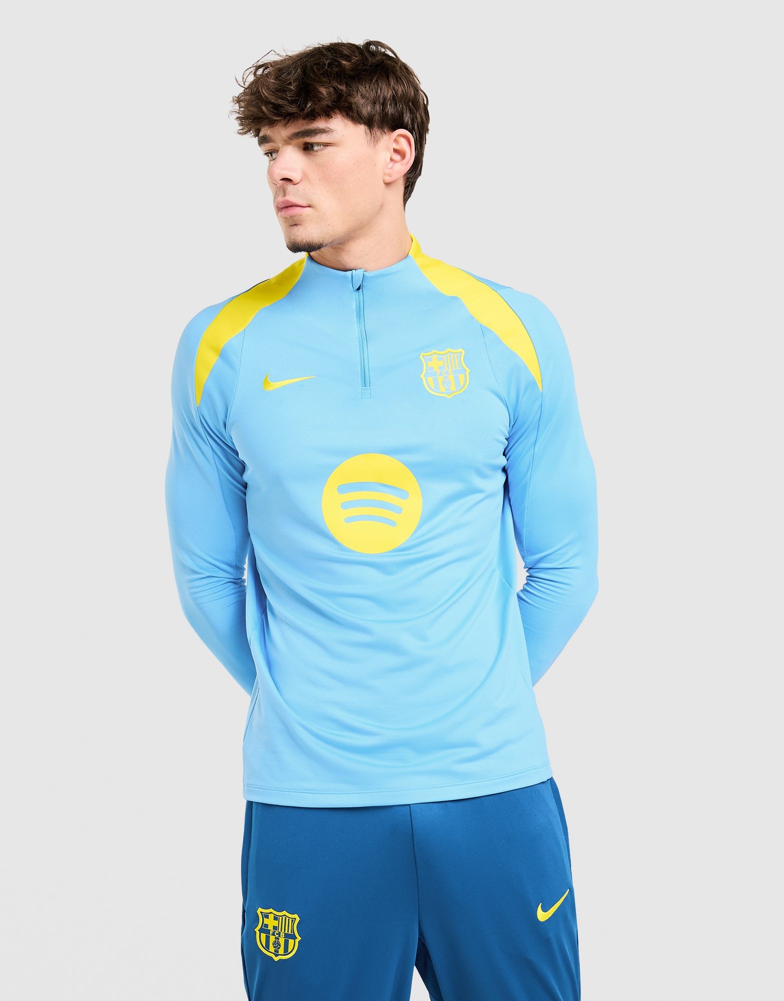 Blue Nike FC Barcelona Strike Drill Top - JD Sports Global