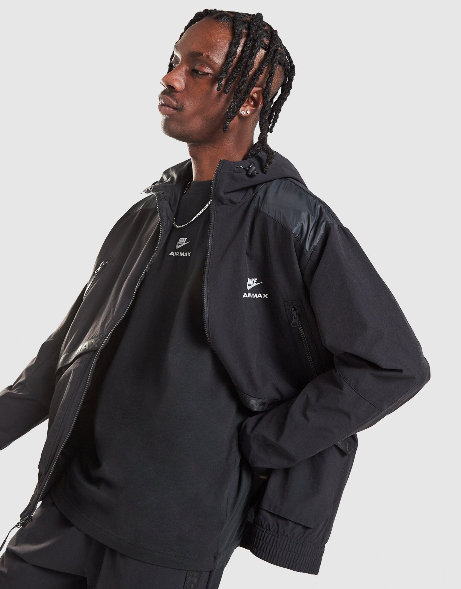 Black Nike Air Max Woven Jacket - JD Sports Global