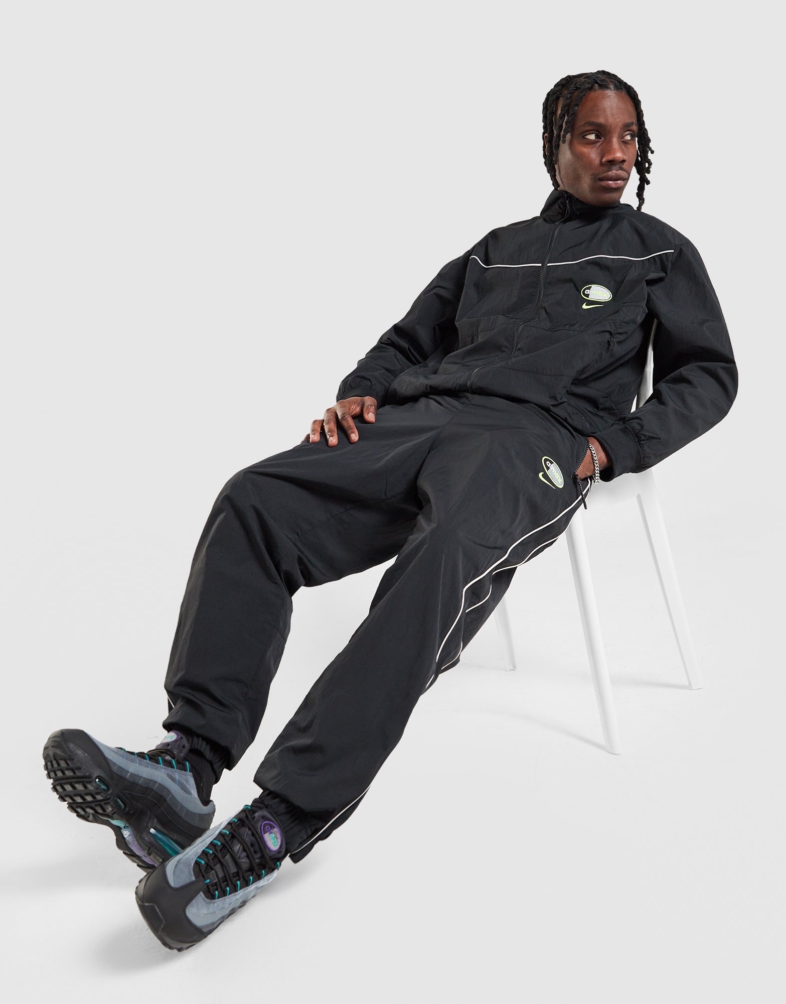 NIKE AIR MAX 95 WOVEN PANT ナイキ エアマックス95 Black Nike Air Max 95 Woven Track Pants - JD Sports Global