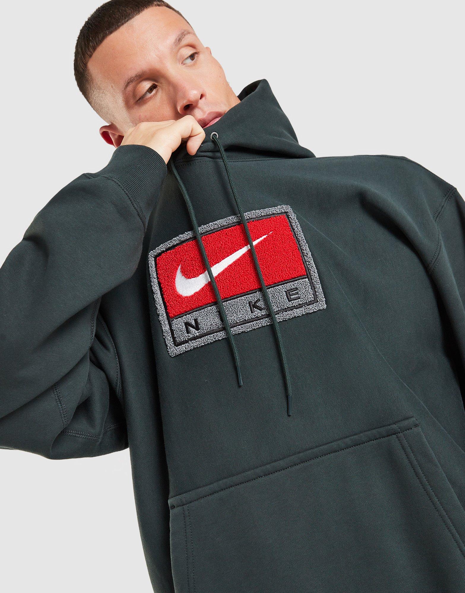 Nike Felpa con Cappuccio Chenille Logo Solo Swoosh