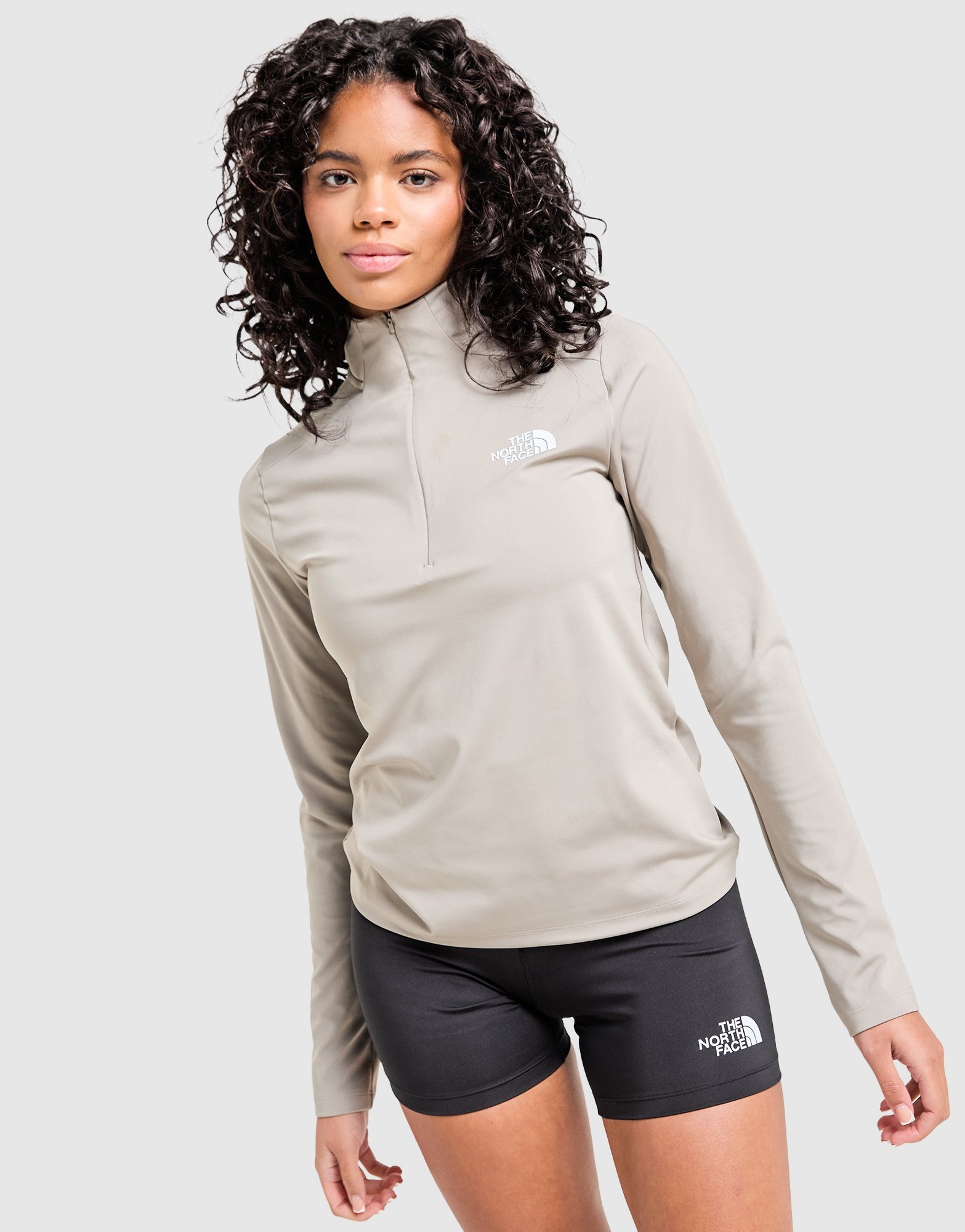 THE NORTH FACE　NY81979 Brown The North Face Tech 1/4 Zip Top - JD Sports Global