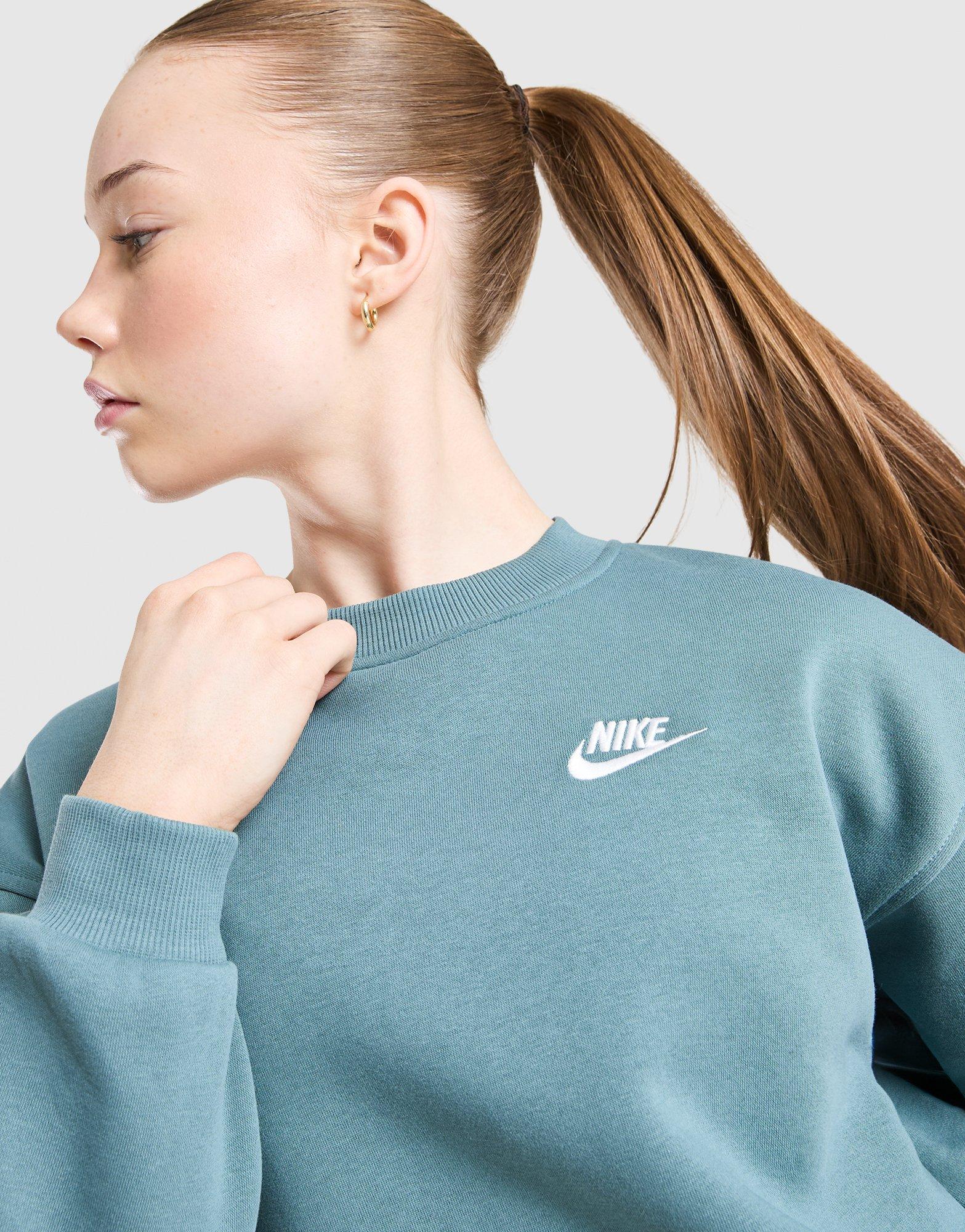 Nike Girls' Club Oversized Crew Sweatshirt Junior
