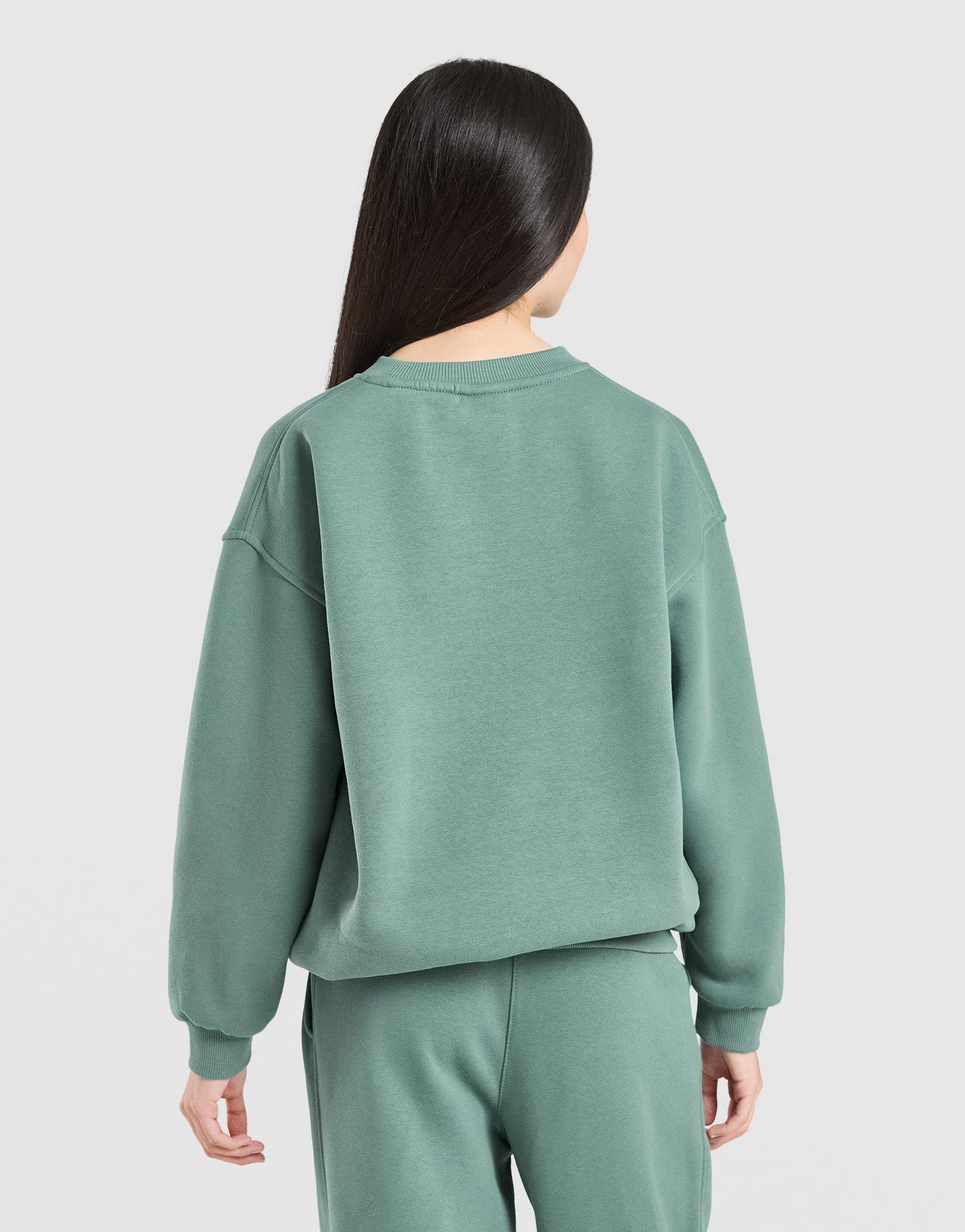 Nike Girls' Club Oversized Crew Sweatshirt Junior