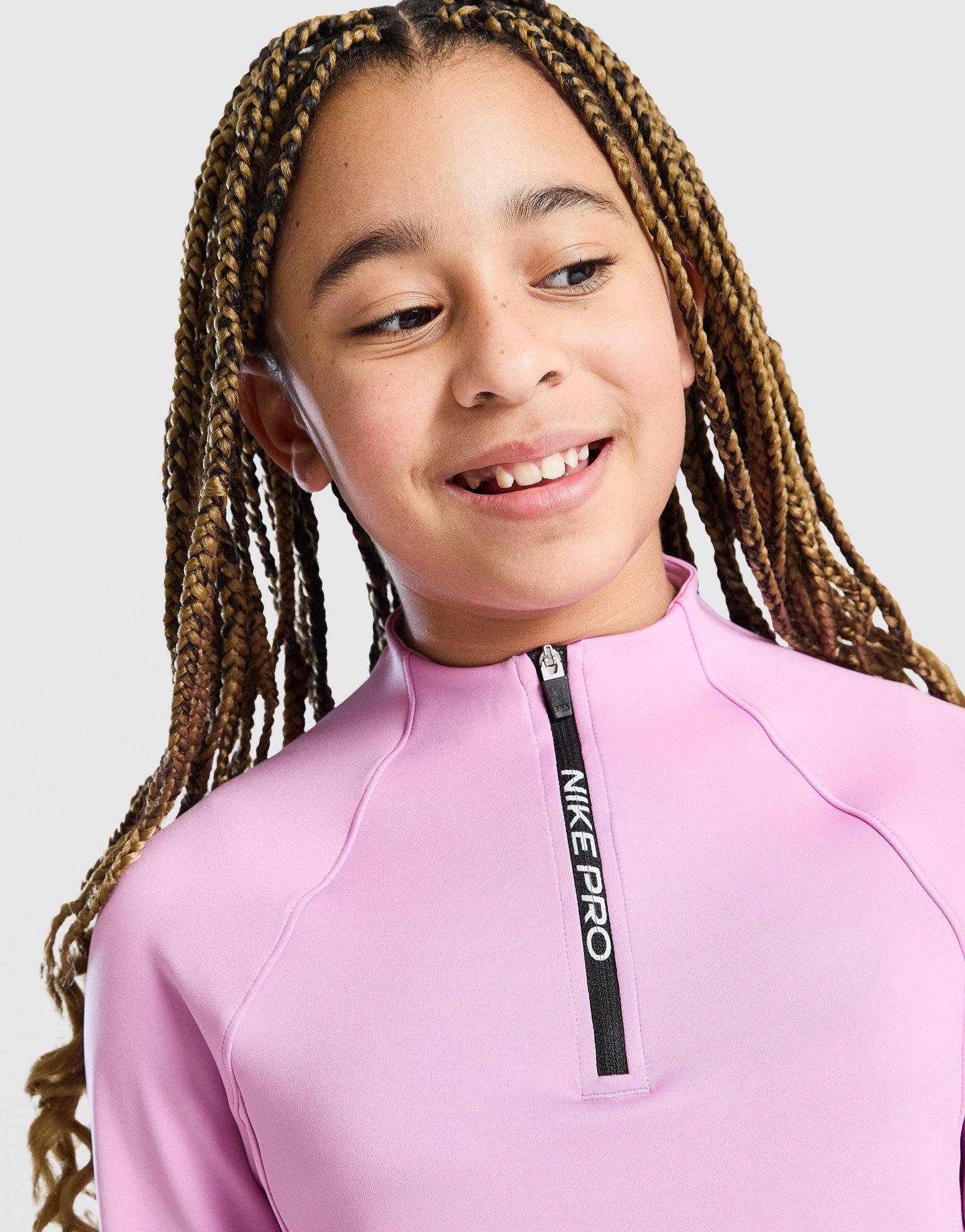 Nike Girls' Pro Dri-FIT 1/2 Zip Top Junior