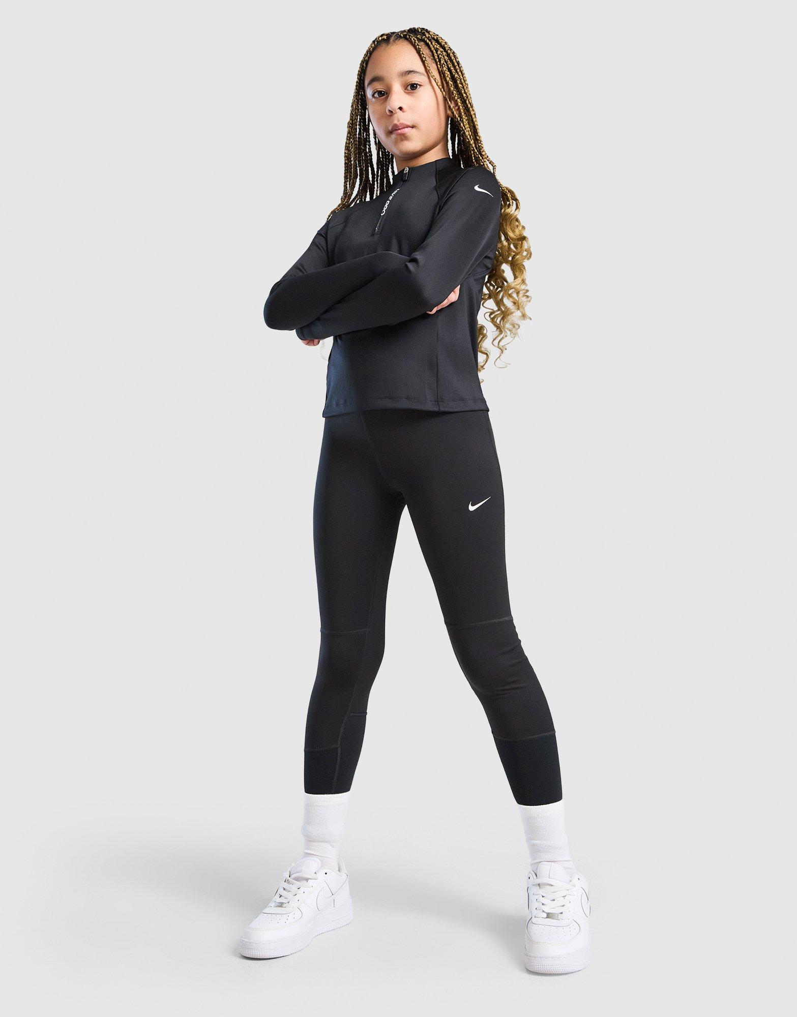 Nike Girls' Pro Dri-FIT 1/2 Zip Top Junior