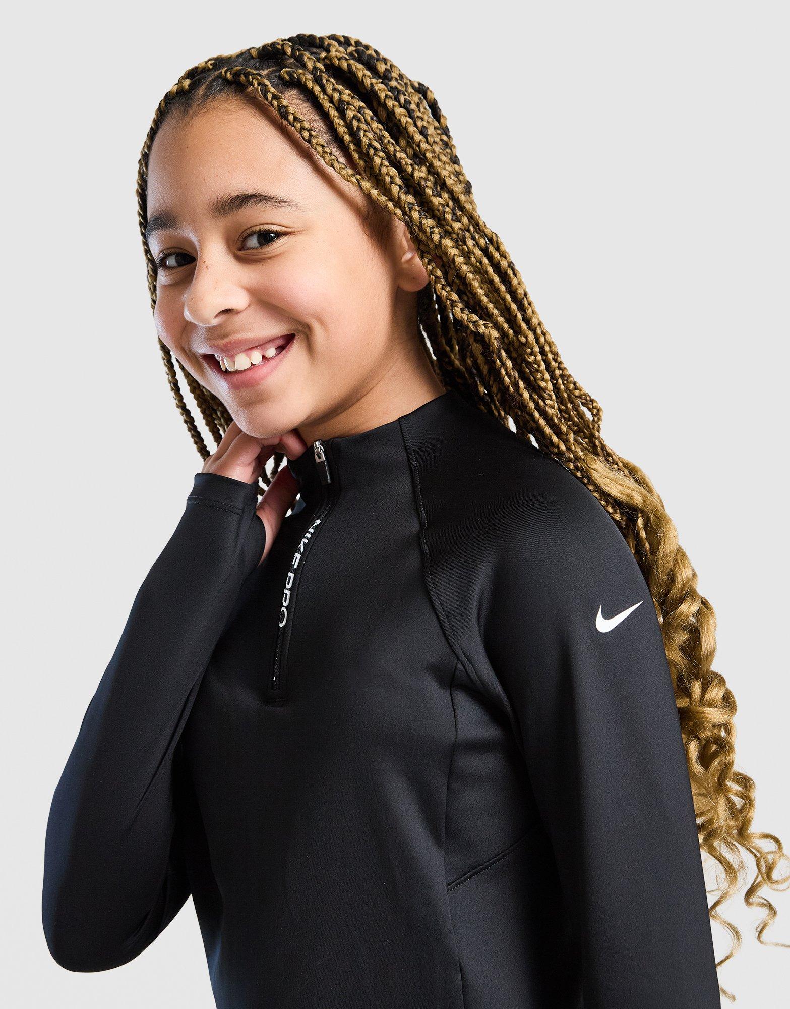 Nike Girls' Pro Dri-FIT 1/2 Zip Top Junior