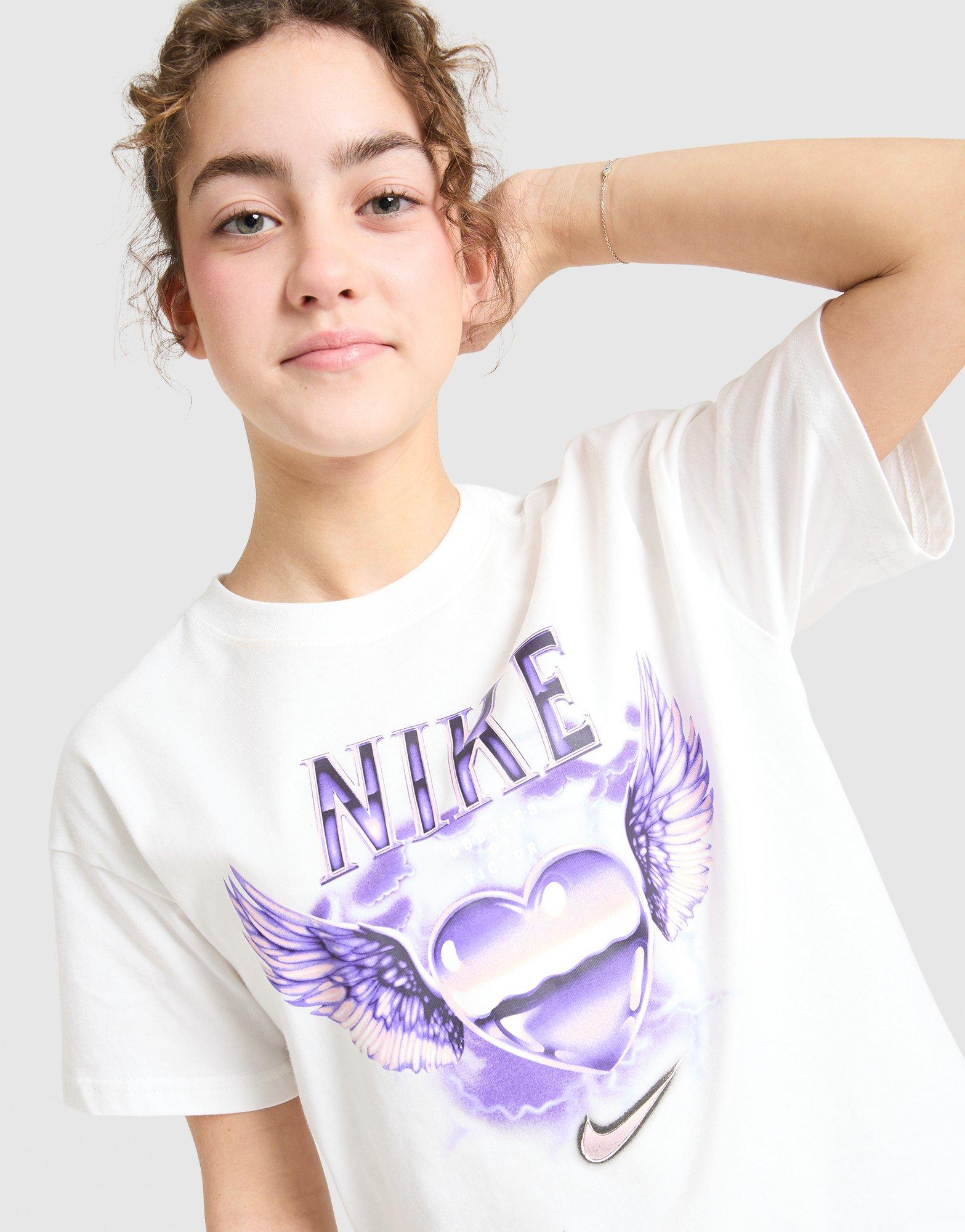 Nike Girls' Graphic Heart T-Shirt Junior