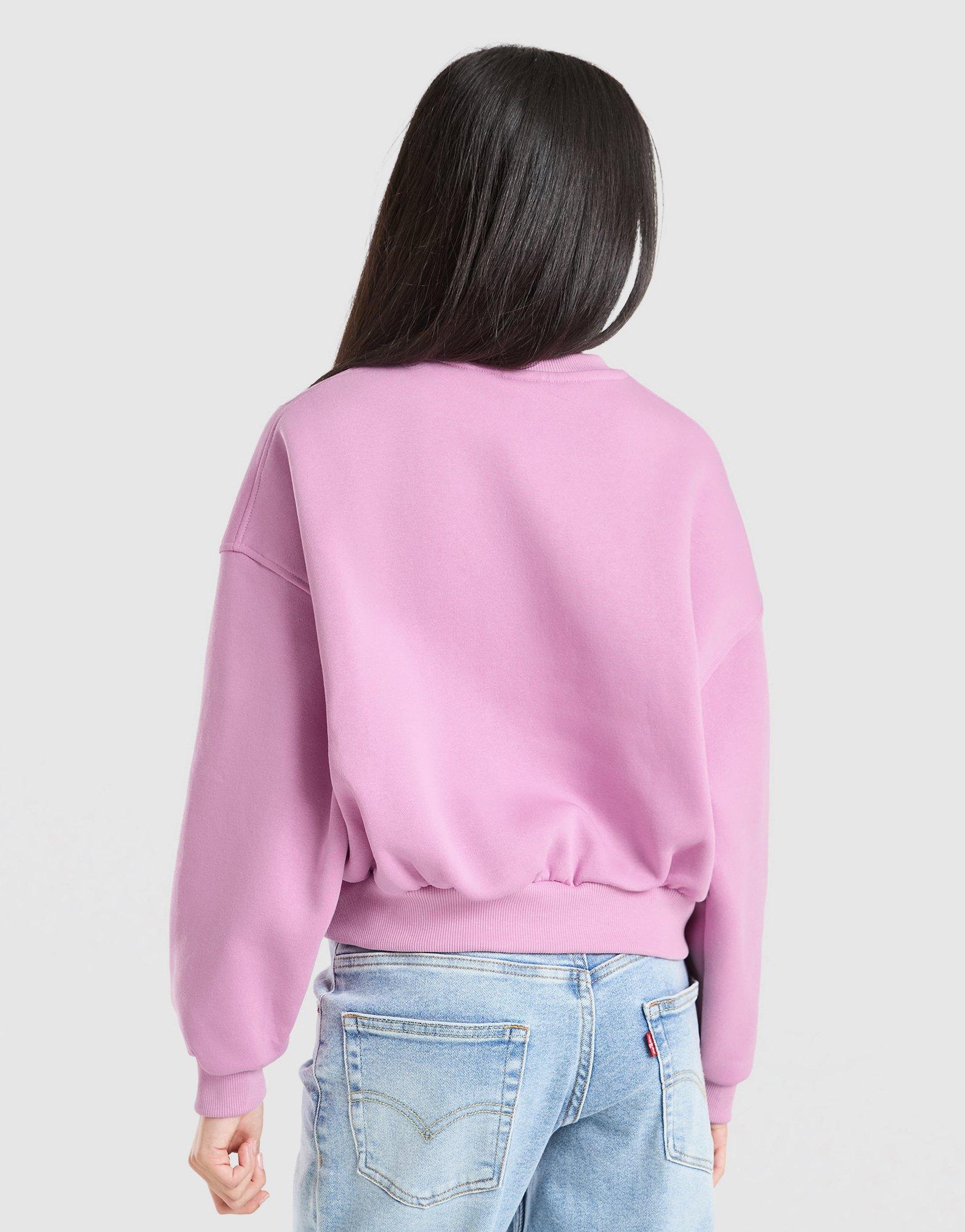 Nike Girls' Club Crop Crew Sweatshirt Junior