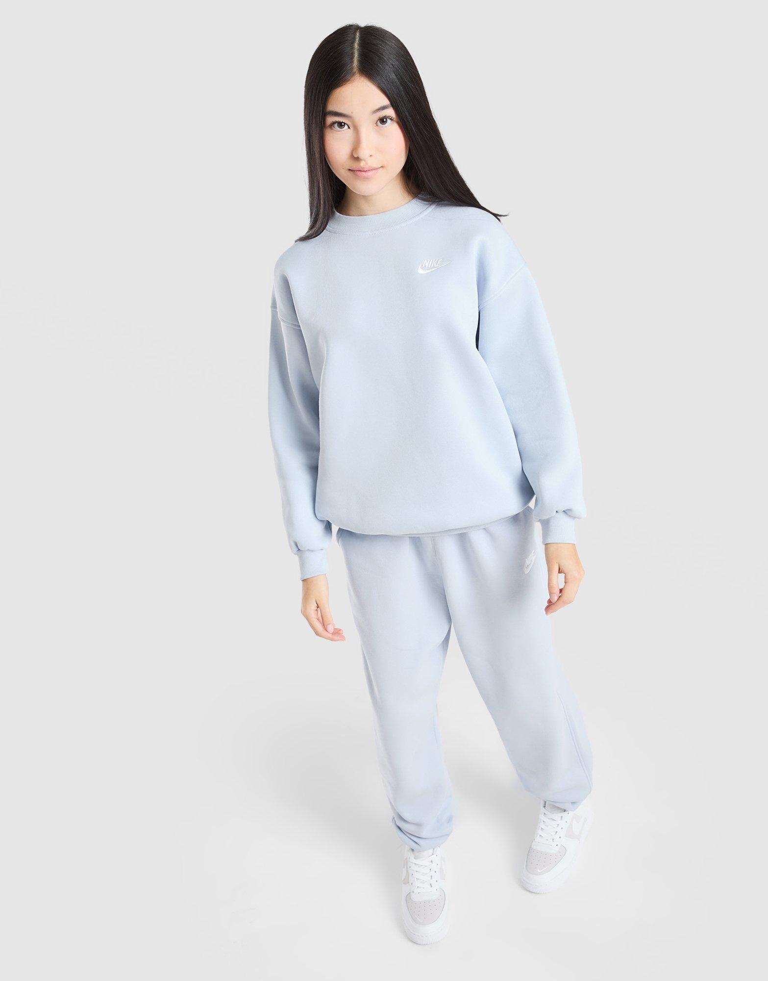 Nike Girls' Club Oversized Crew Sweatshirt Junior