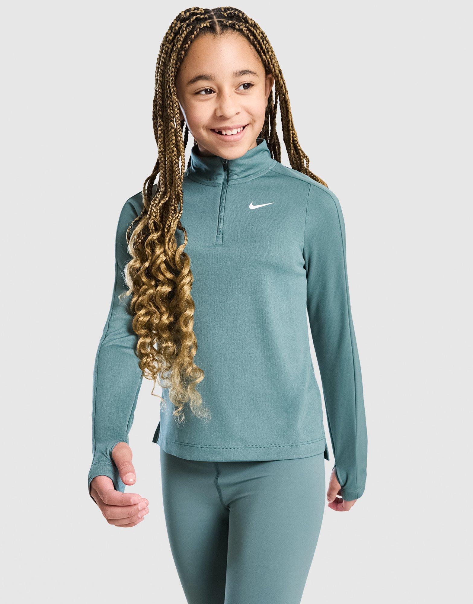 Nike Girls' Dri-FIT Long Sleeve 1/2 Zip Top Junior