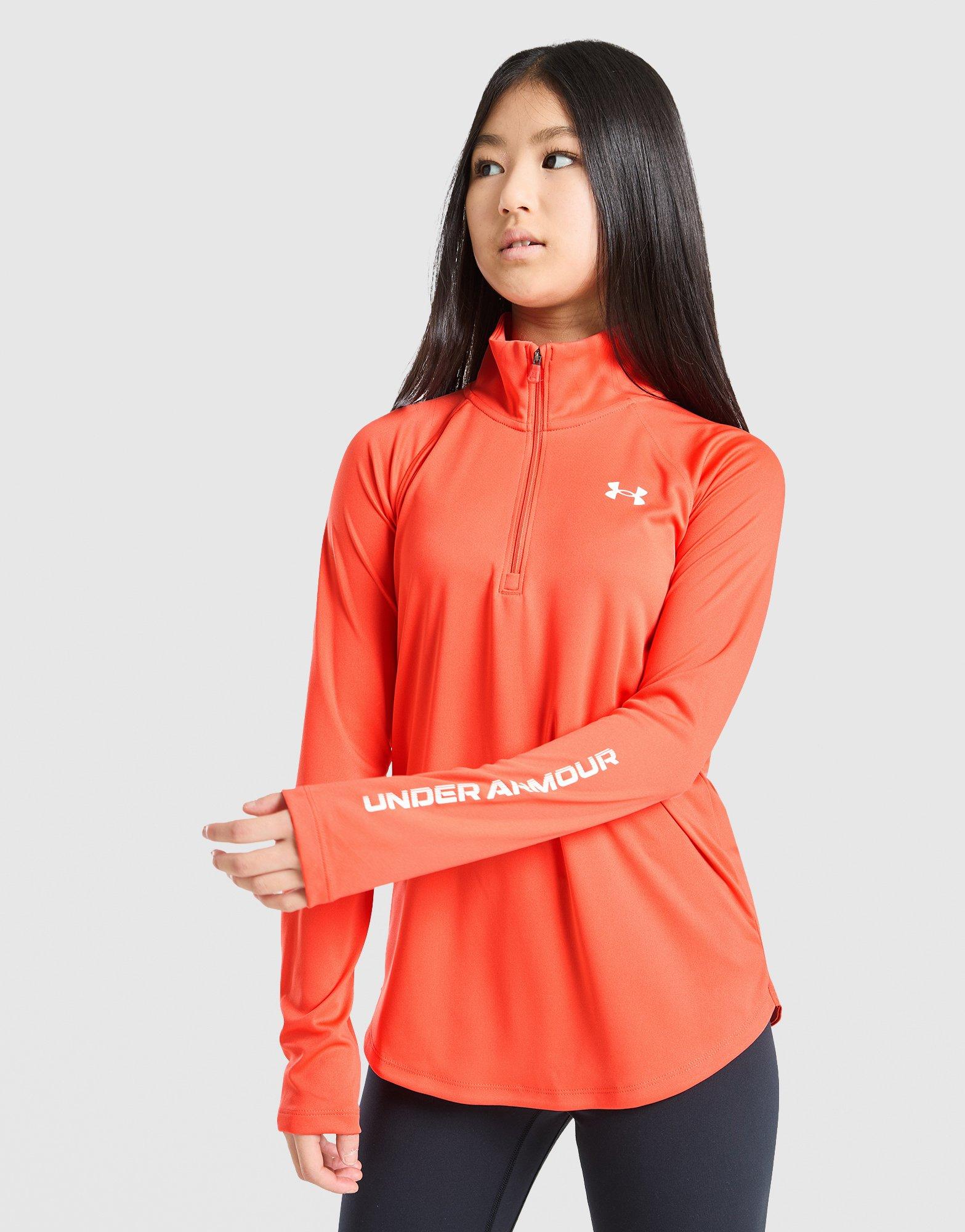 Under Armour Girls' Tech Wordmark 1/2 Zip Top Junior
