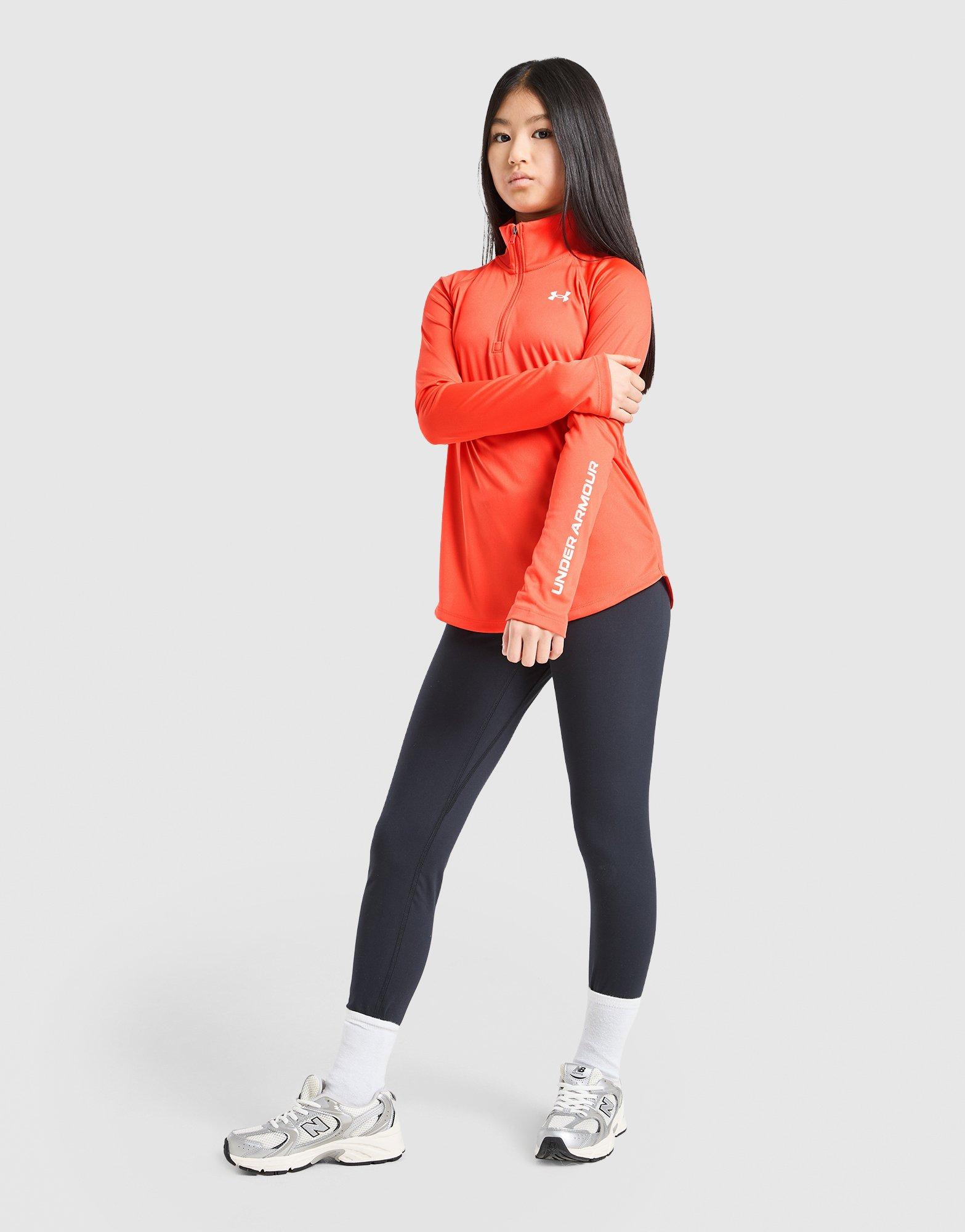 Under Armour Girls' Tech Wordmark 1/2 Zip Top Junior
