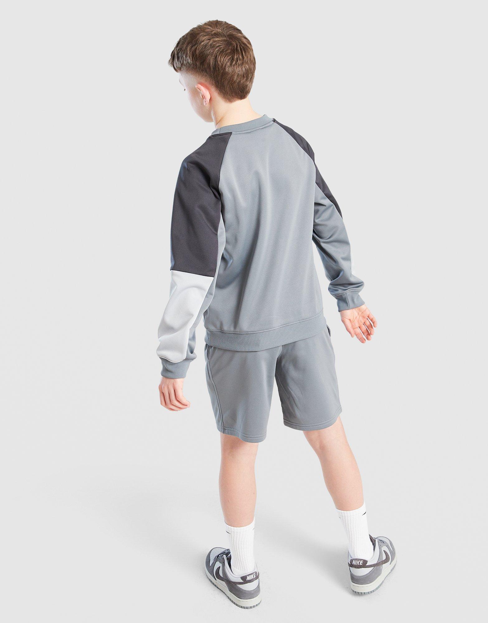 Nike Poly Crew Sweatshirt/Shorts Set Junior