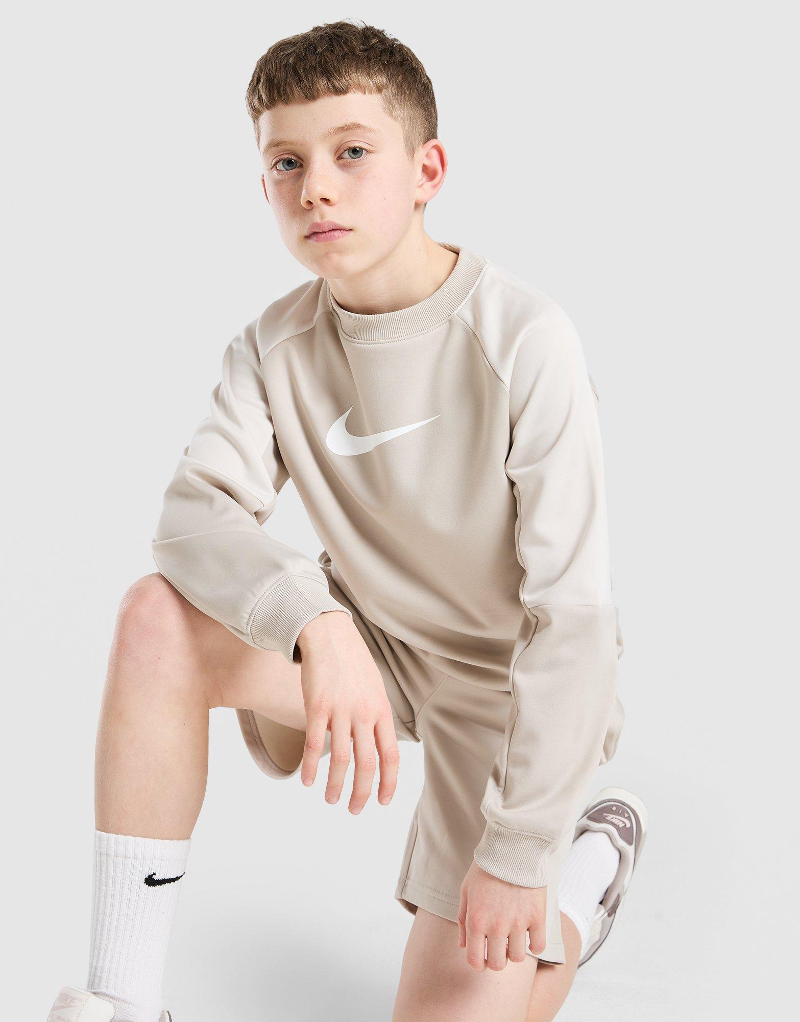 Nike Poly Crew Sweatshirt/Shorts Set Junior
