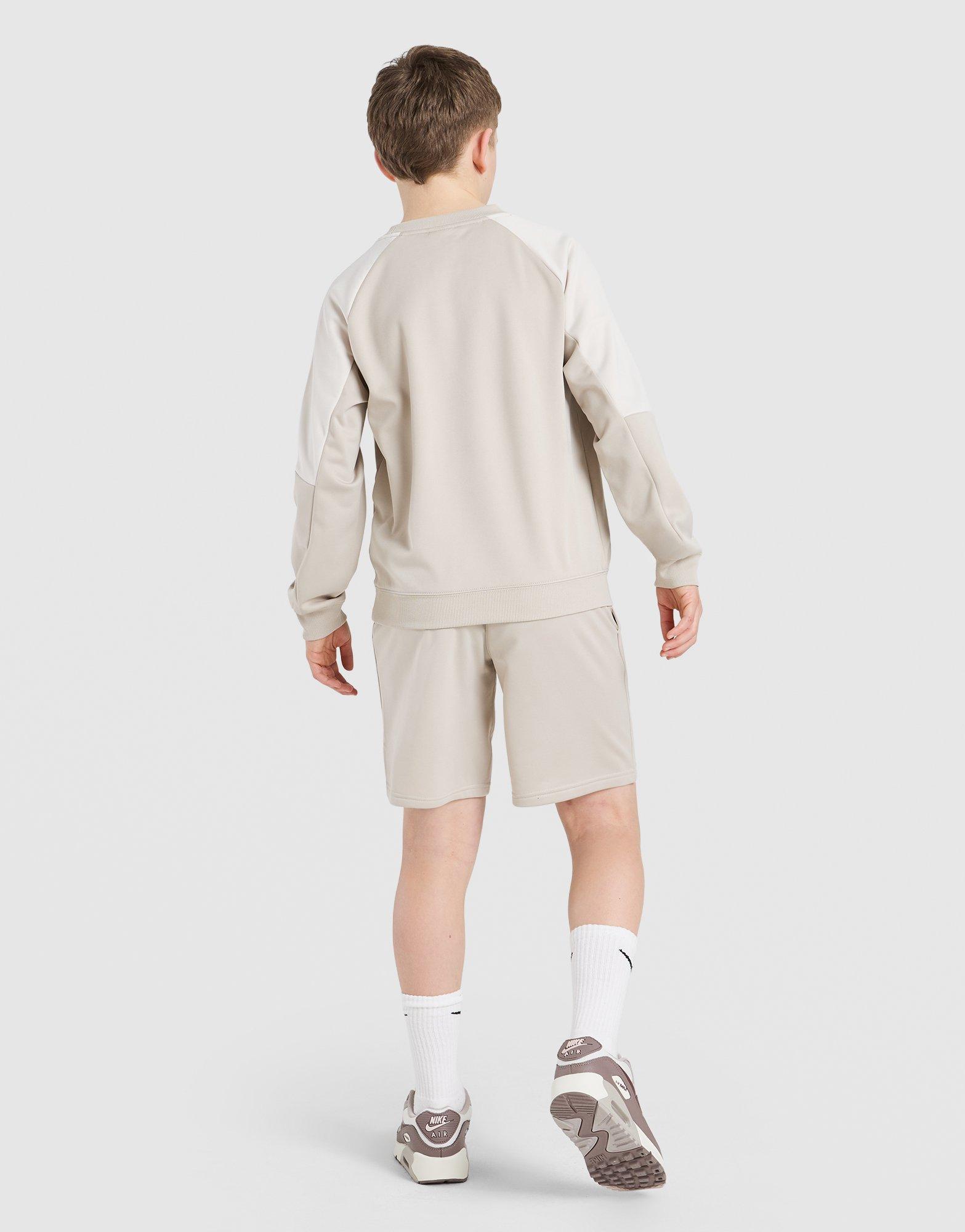 Nike Poly Crew Sweatshirt/Shorts Set Junior