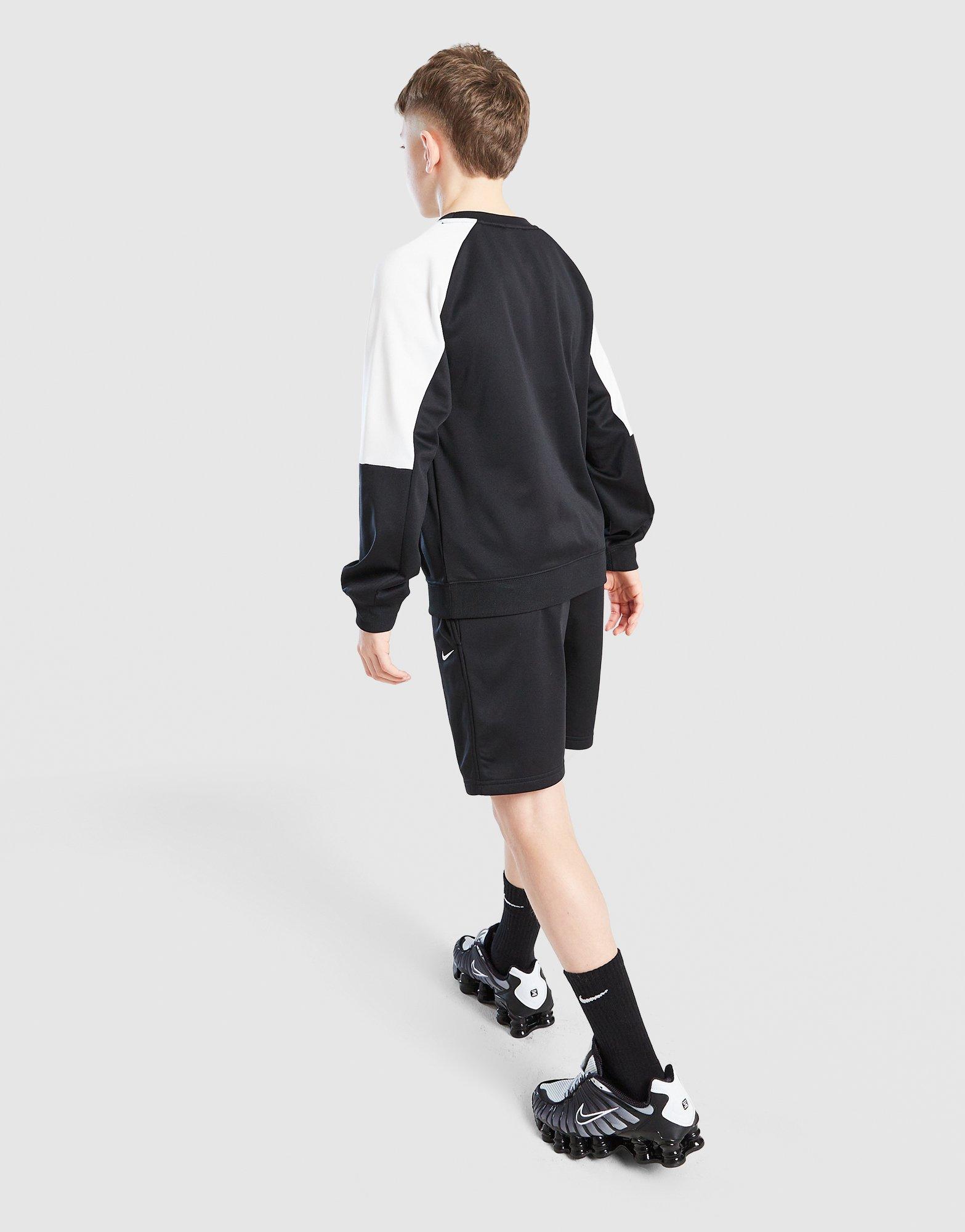 Nike Poly Crew Sweatshirt/Shorts Set Junior