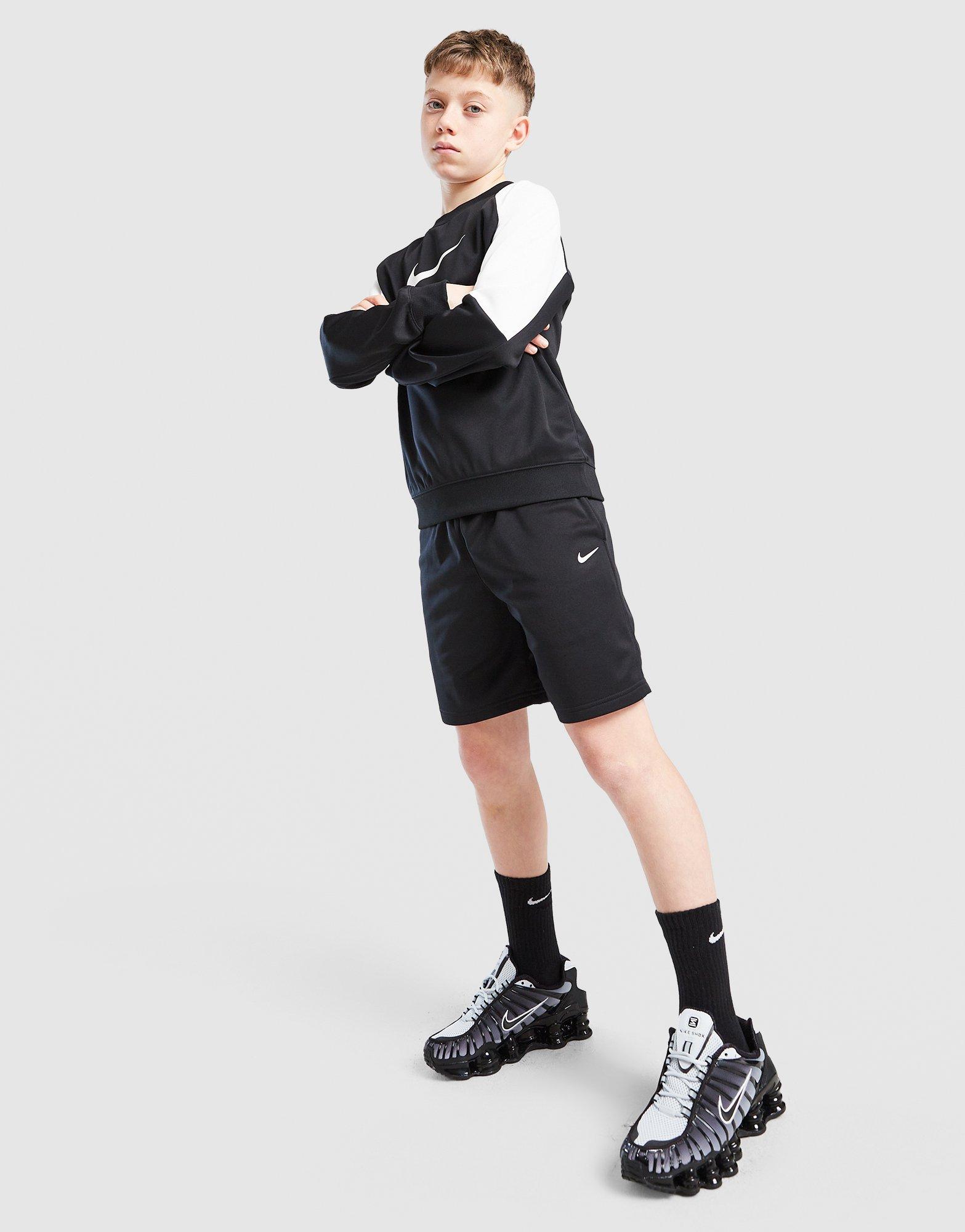 Nike Poly Crew Sweatshirt/Shorts Set Junior