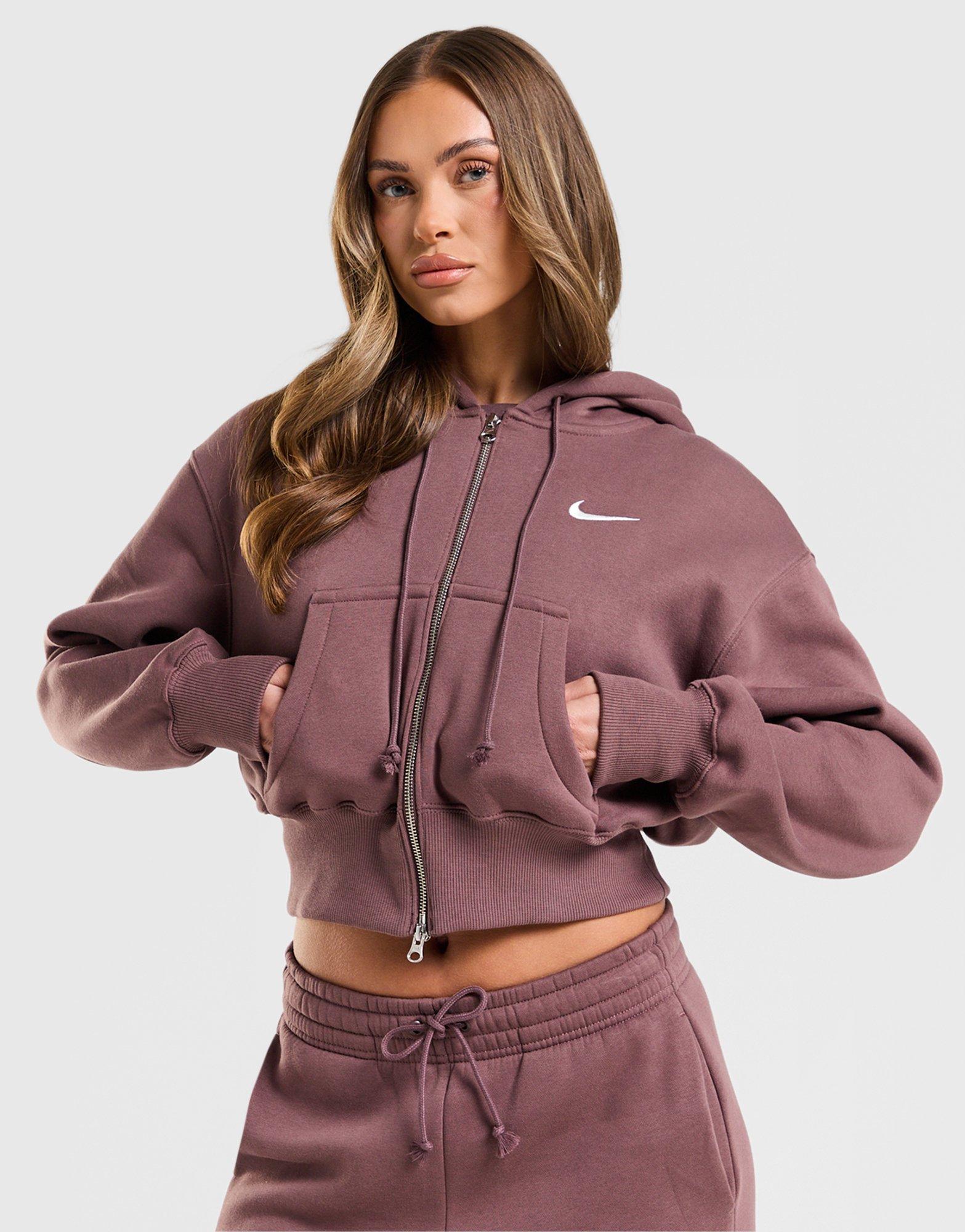 Nike Phoenix Crop Full Zip Hoodie