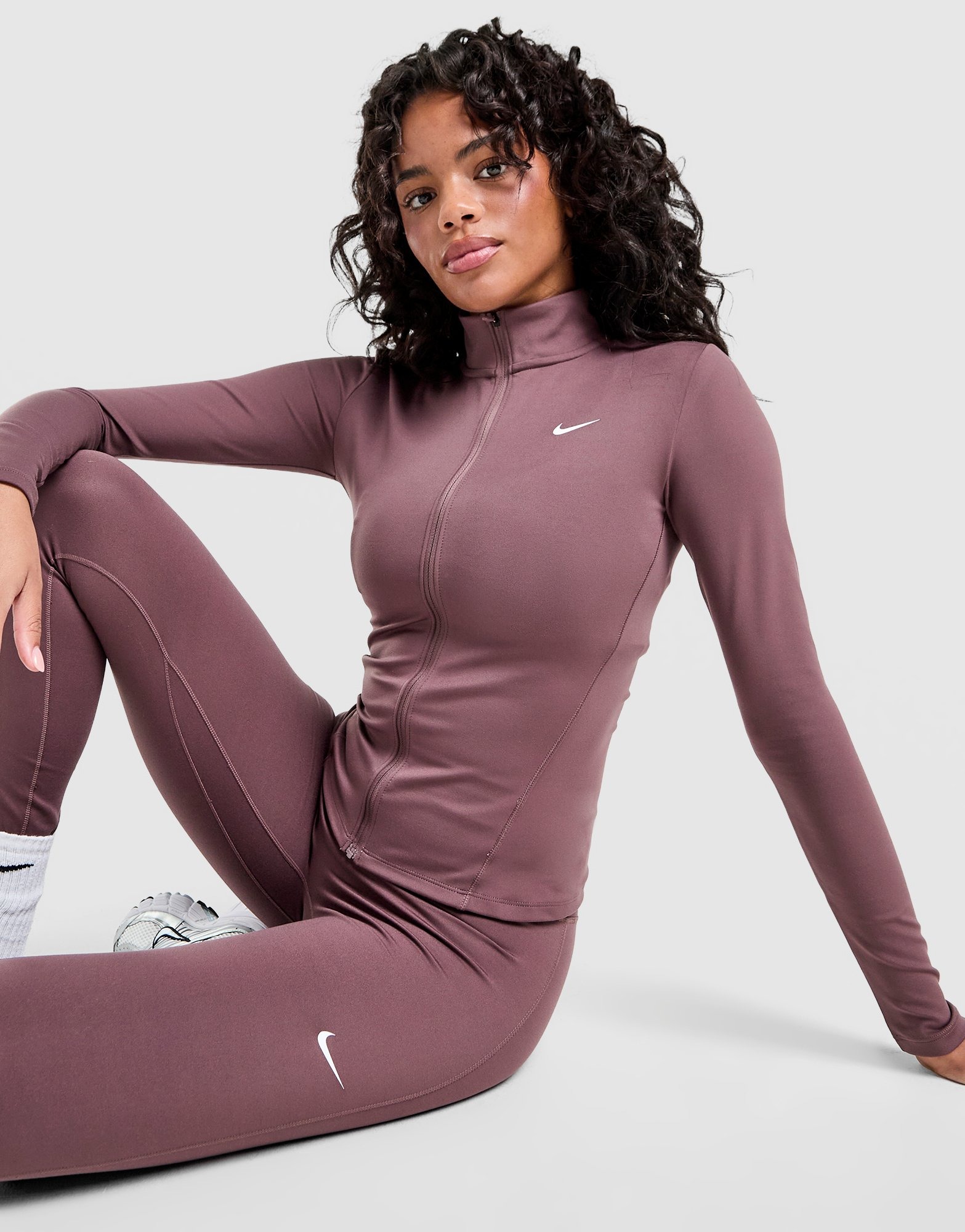 Brown Nike Training One Full Zip Jacket - JD Sports Global