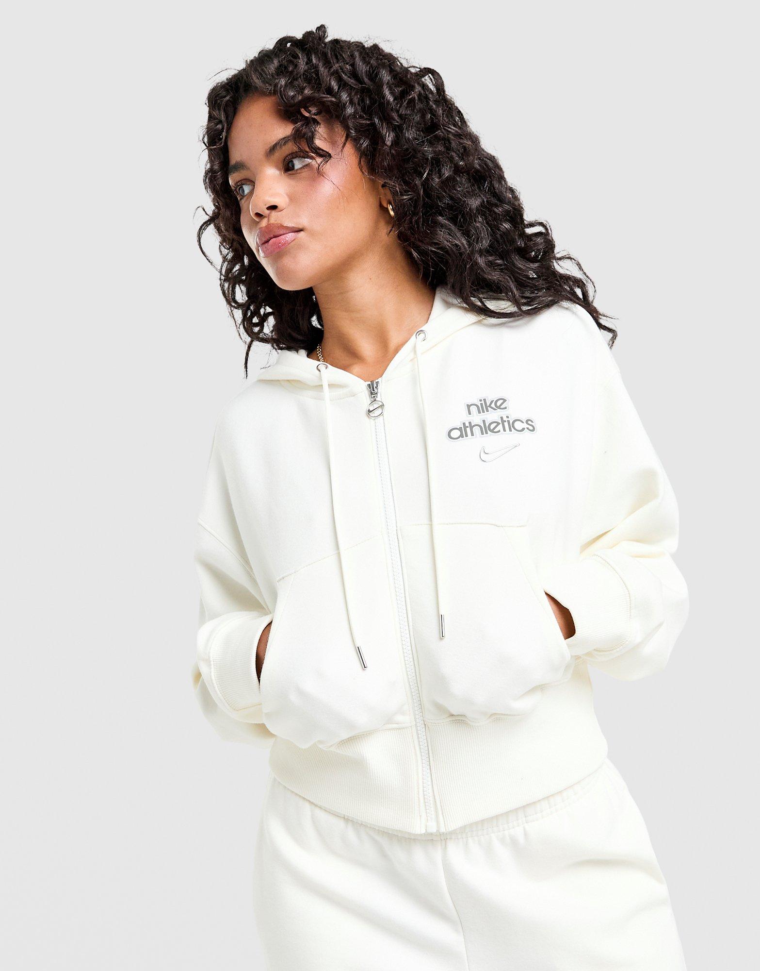 Nike Graphic Swoosh Crop Full Zip Hoodie