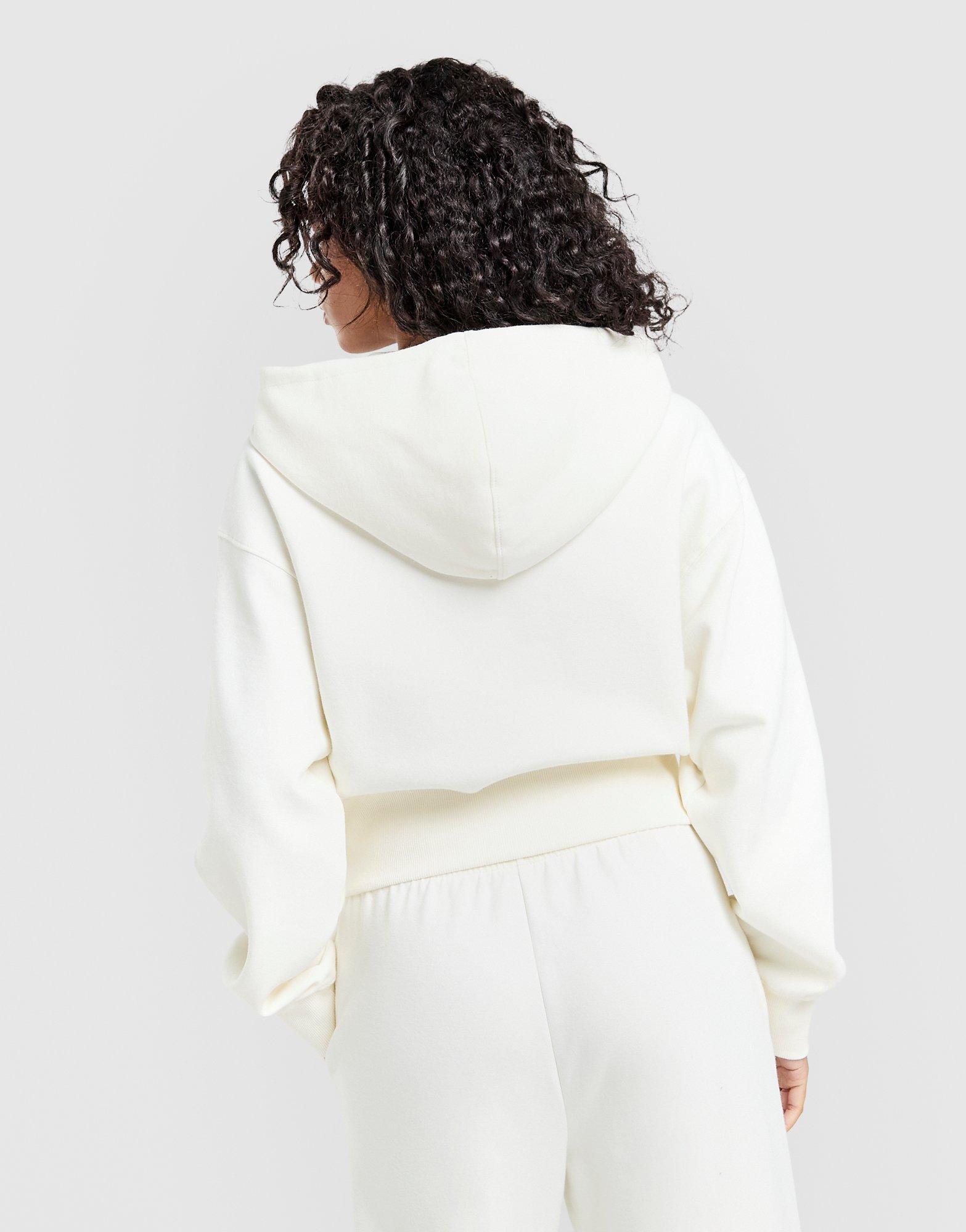 Nike Graphic Swoosh Crop Full Zip Hoodie