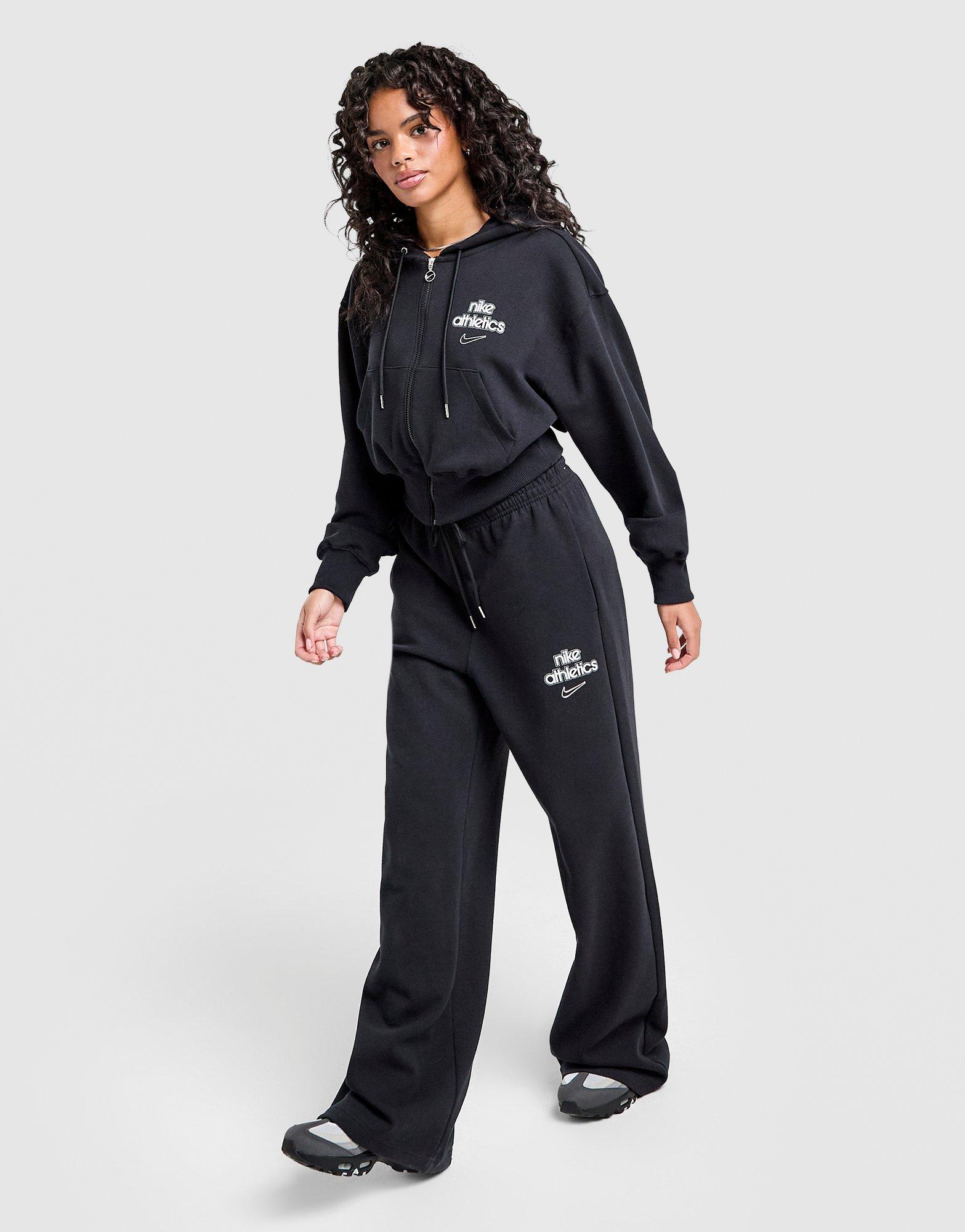 Nike Graphic Swoosh Wide Leg Joggers