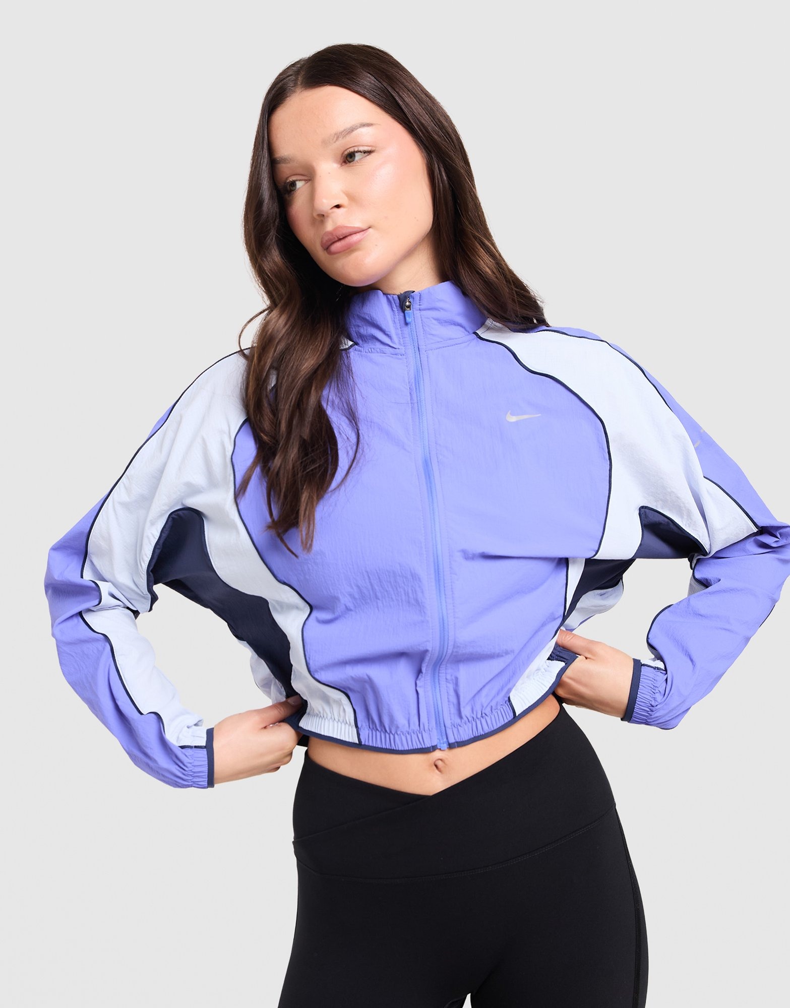 Paars Nike Running Swift Colour Block Jacket - JD Sports Nederland
