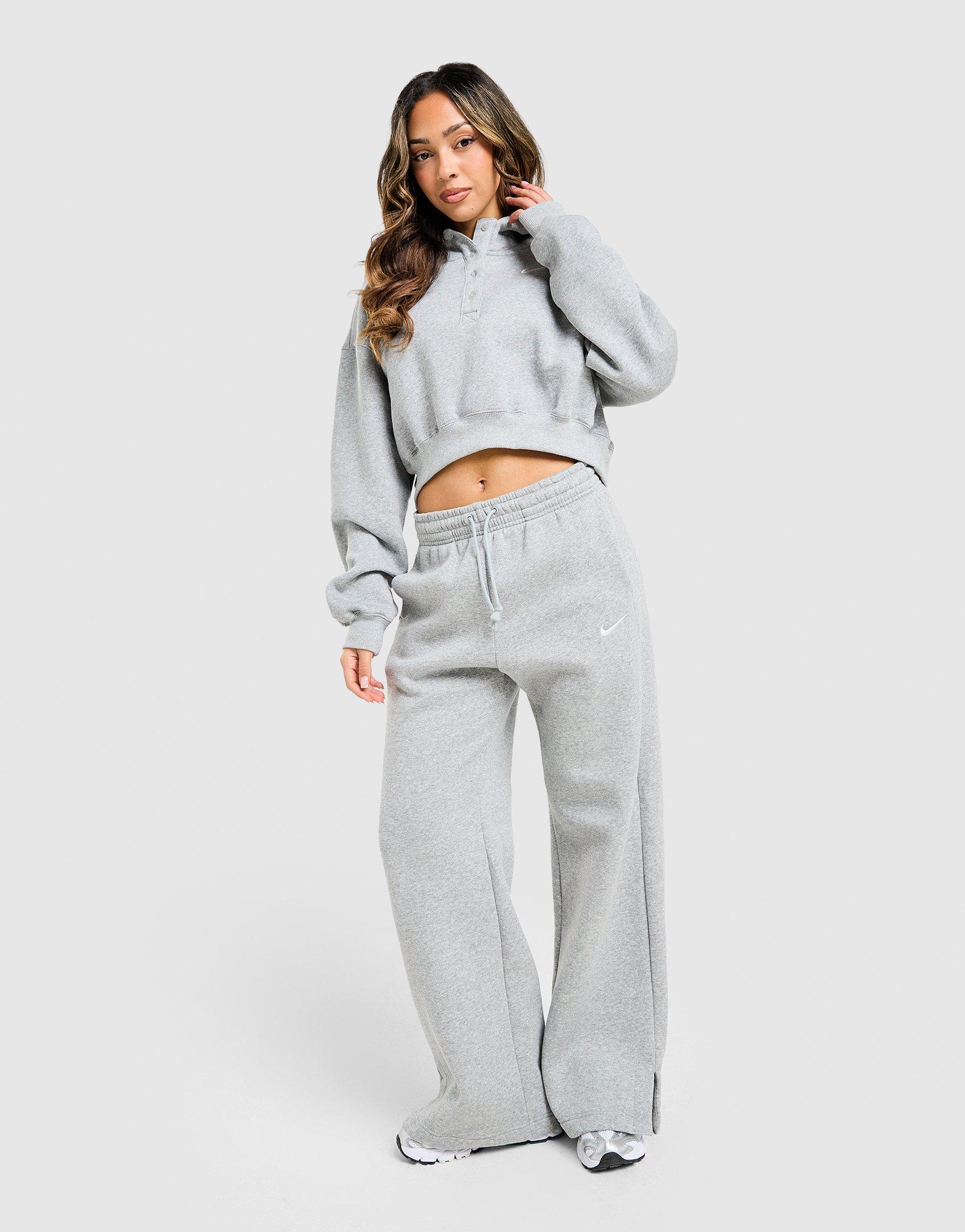 Nike Phoenix Henley Crop Hoodie