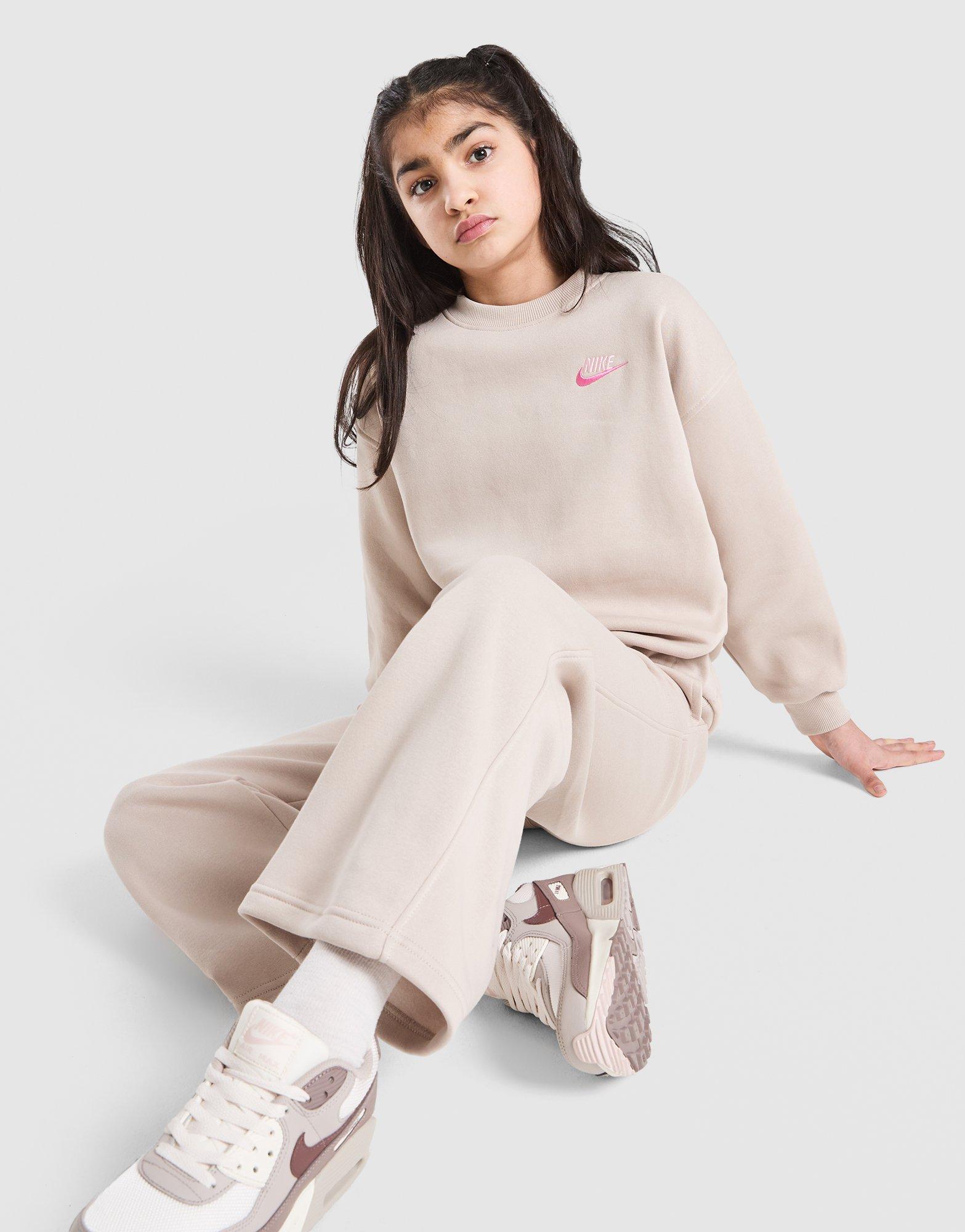 Nike Girls' Dual Tone Oversized Crew Sweatshirt Junior