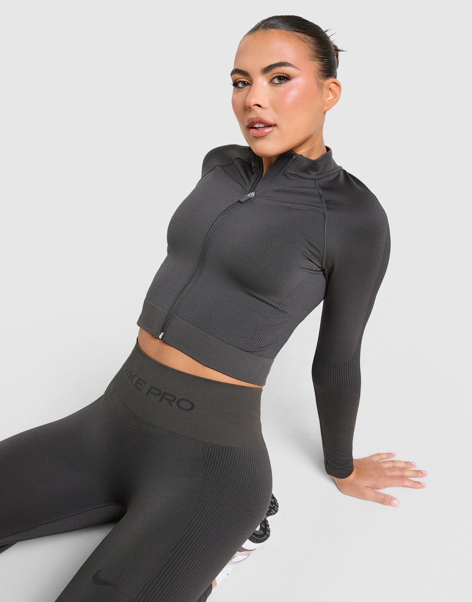 Nike Training Pro Seamless Full Zip Top