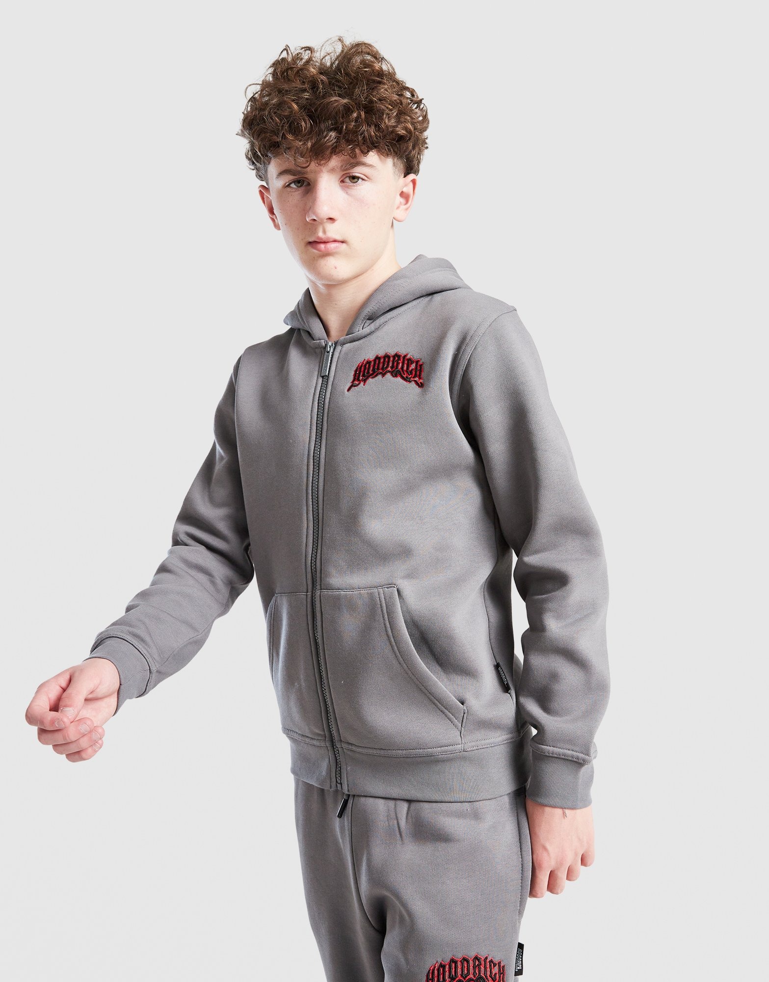 Forest spring park hood zip-up グレー hollister-HEATHER-GRAY-Boxy-