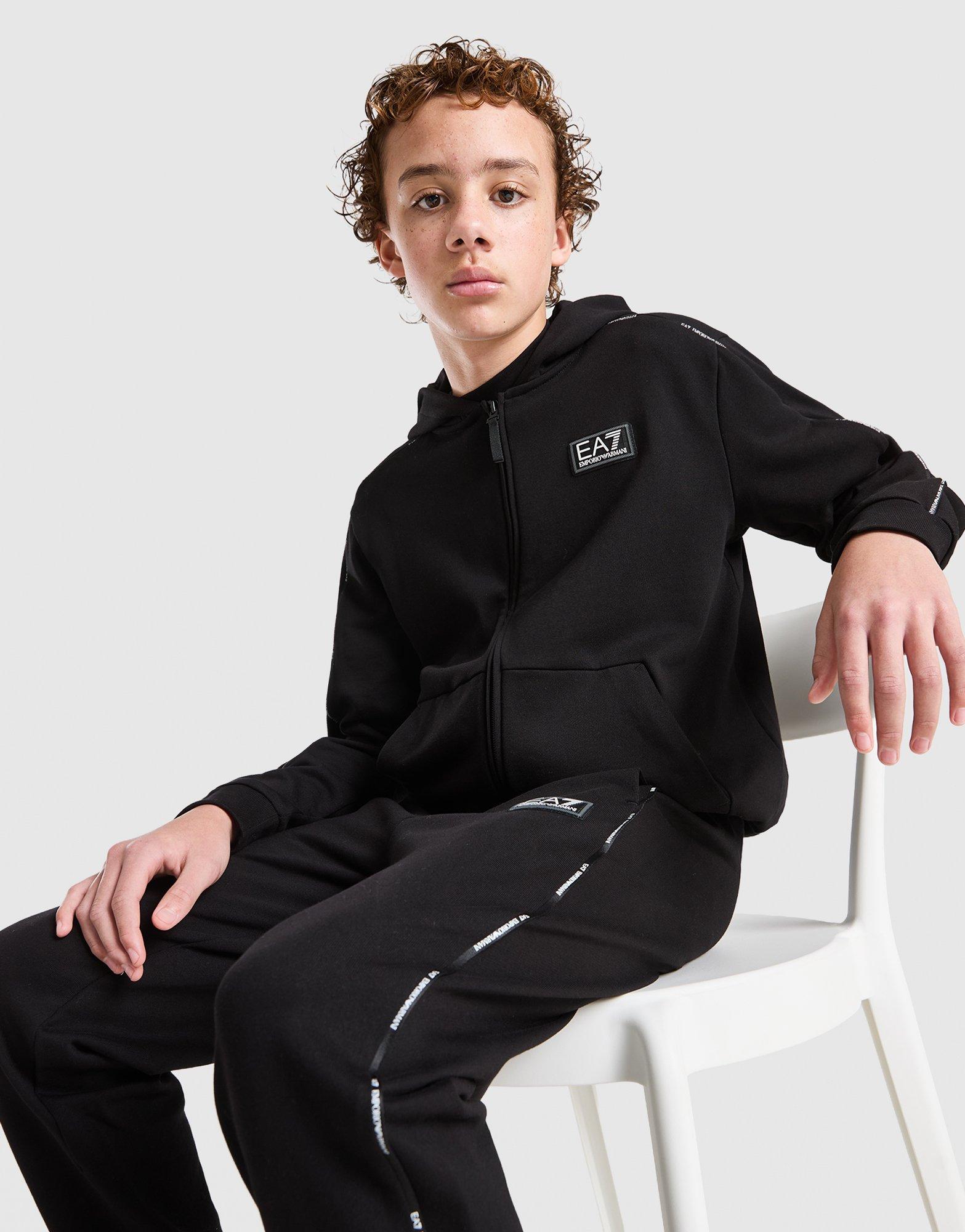 EA7 Emporio Armani Tape Full Zip Hoodie Junior