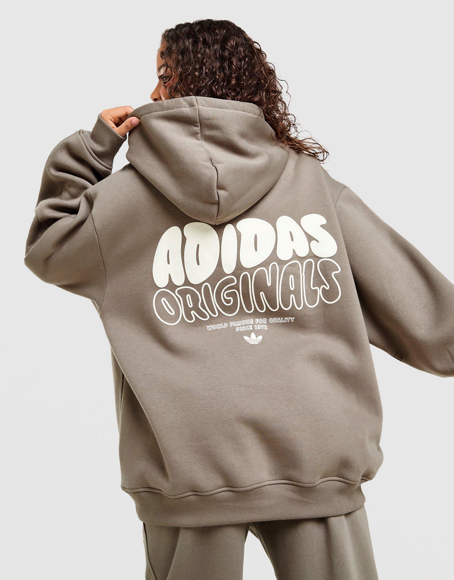 adidas Originals Felpa con Cappuccio Overhead Wave Graphic