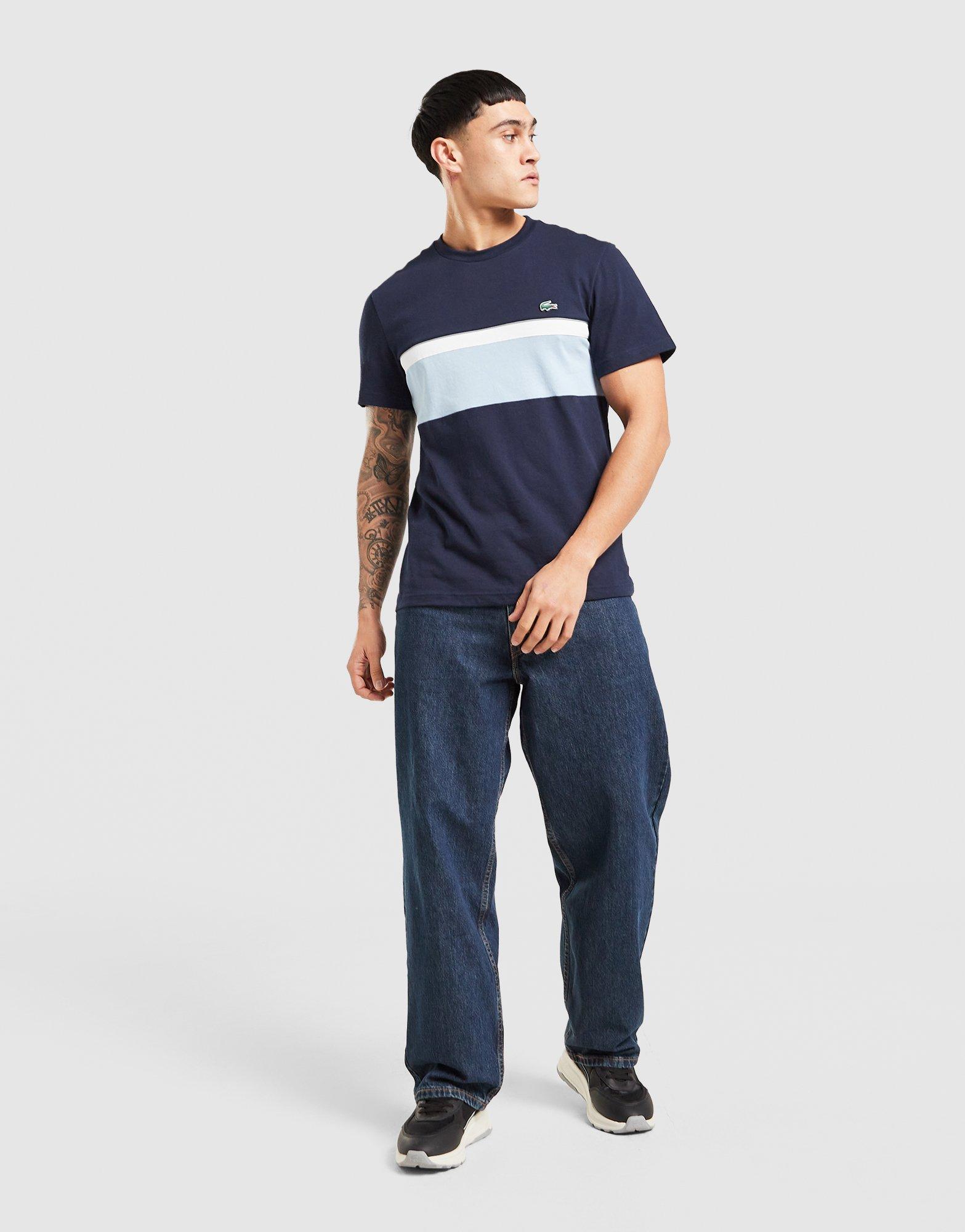 Lacoste Reflective Piping Colour Block T-Shirt