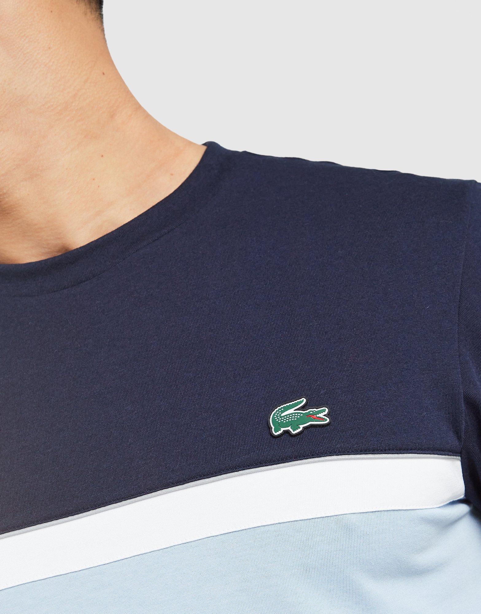 Lacoste Reflective Piping Colour Block T-Shirt