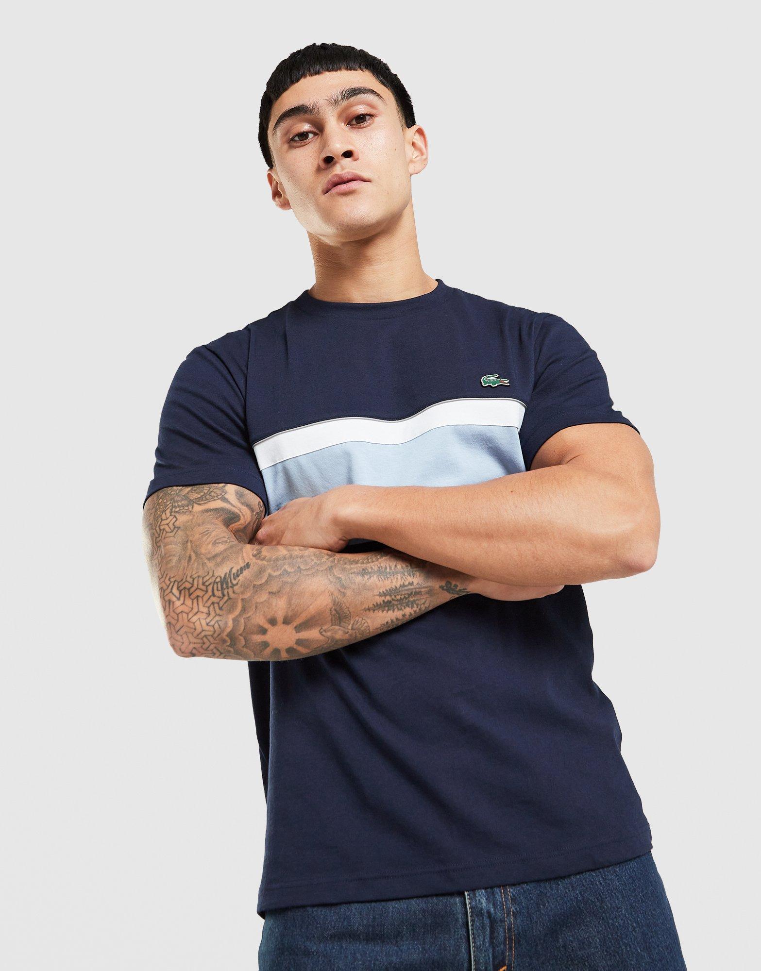 Lacoste Reflective Piping Colour Block T-Shirt