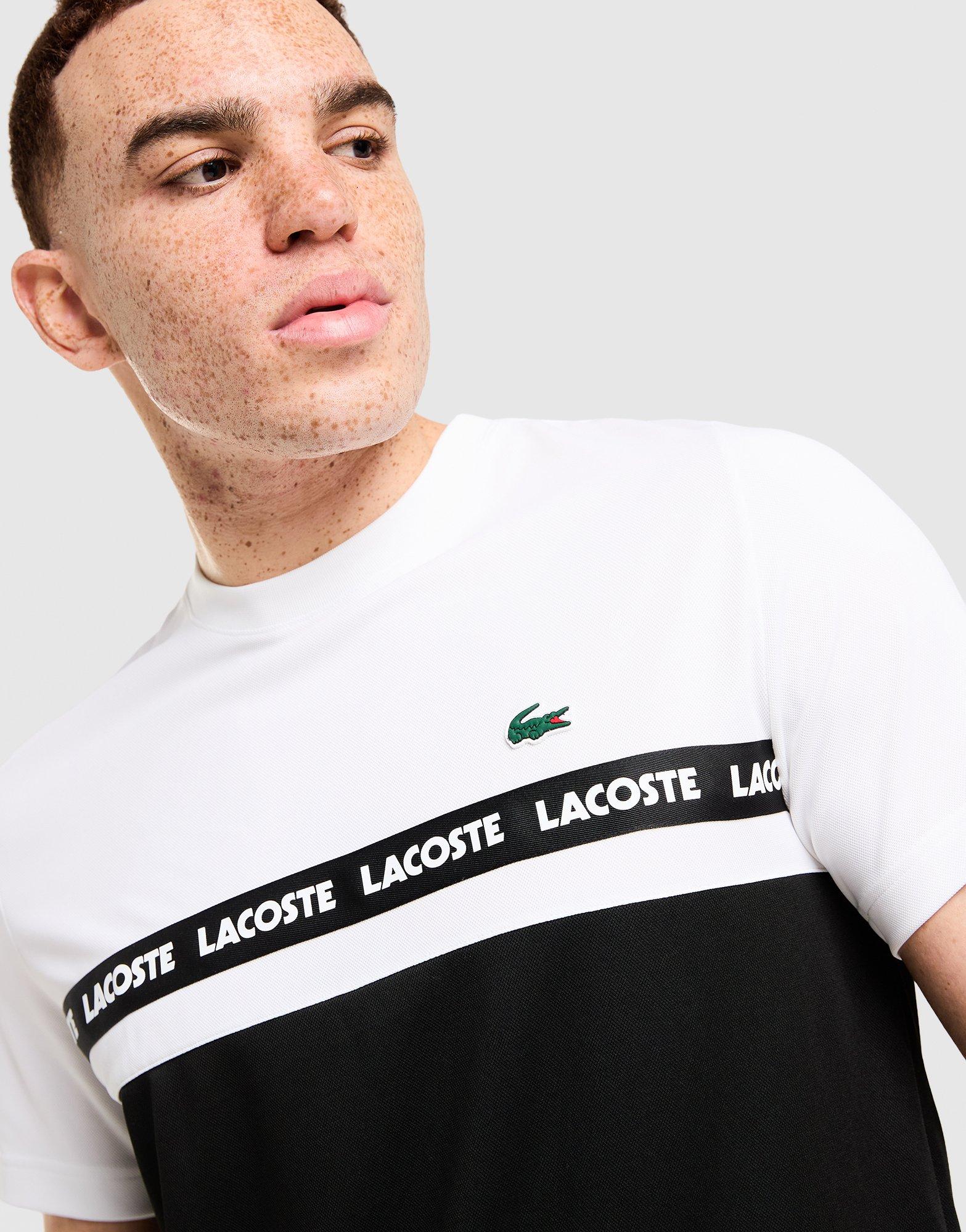 Lacoste Croc Colour Block Tape T-Shirt