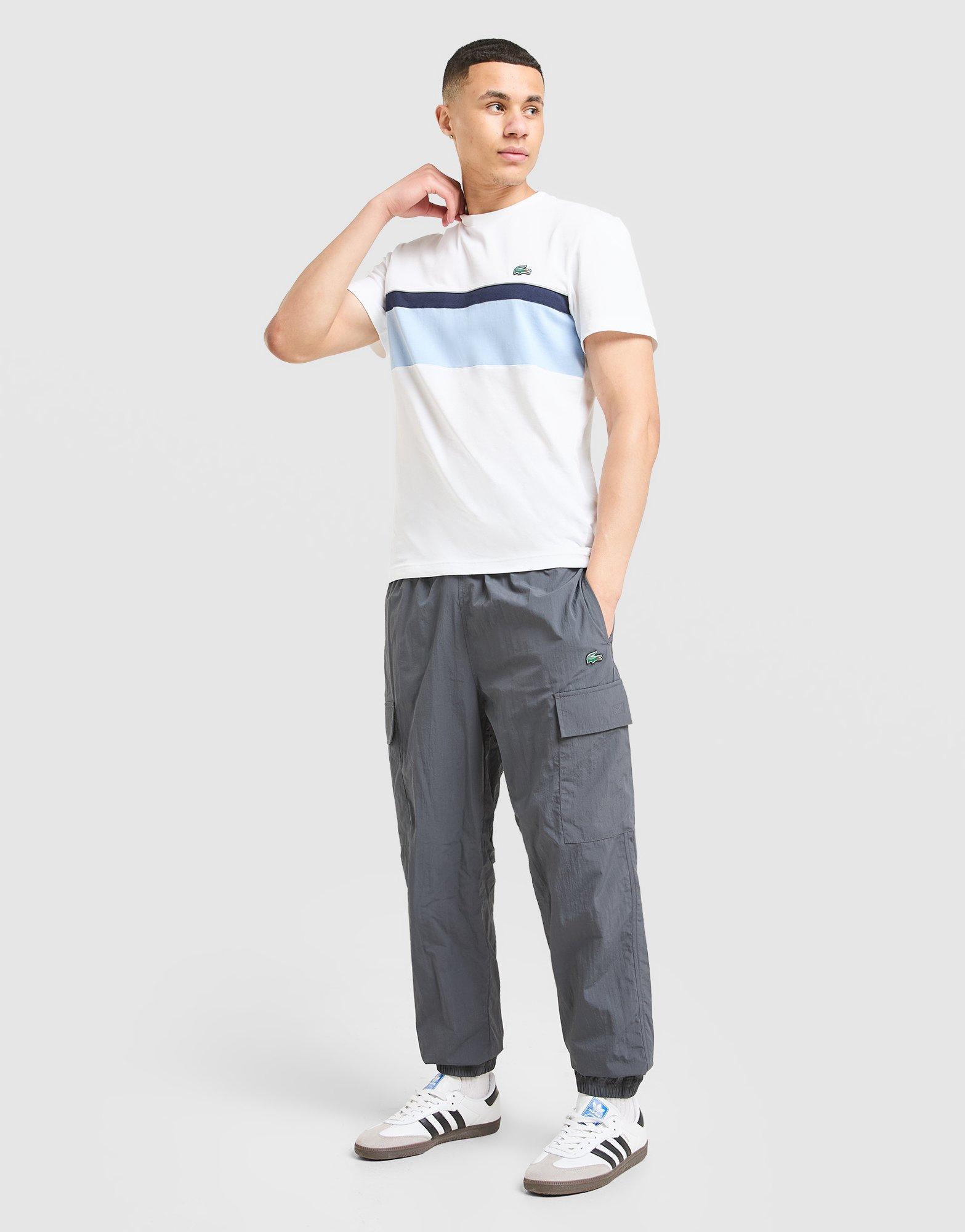 Lacoste Colour Block Reflective Pipe T-Shirt