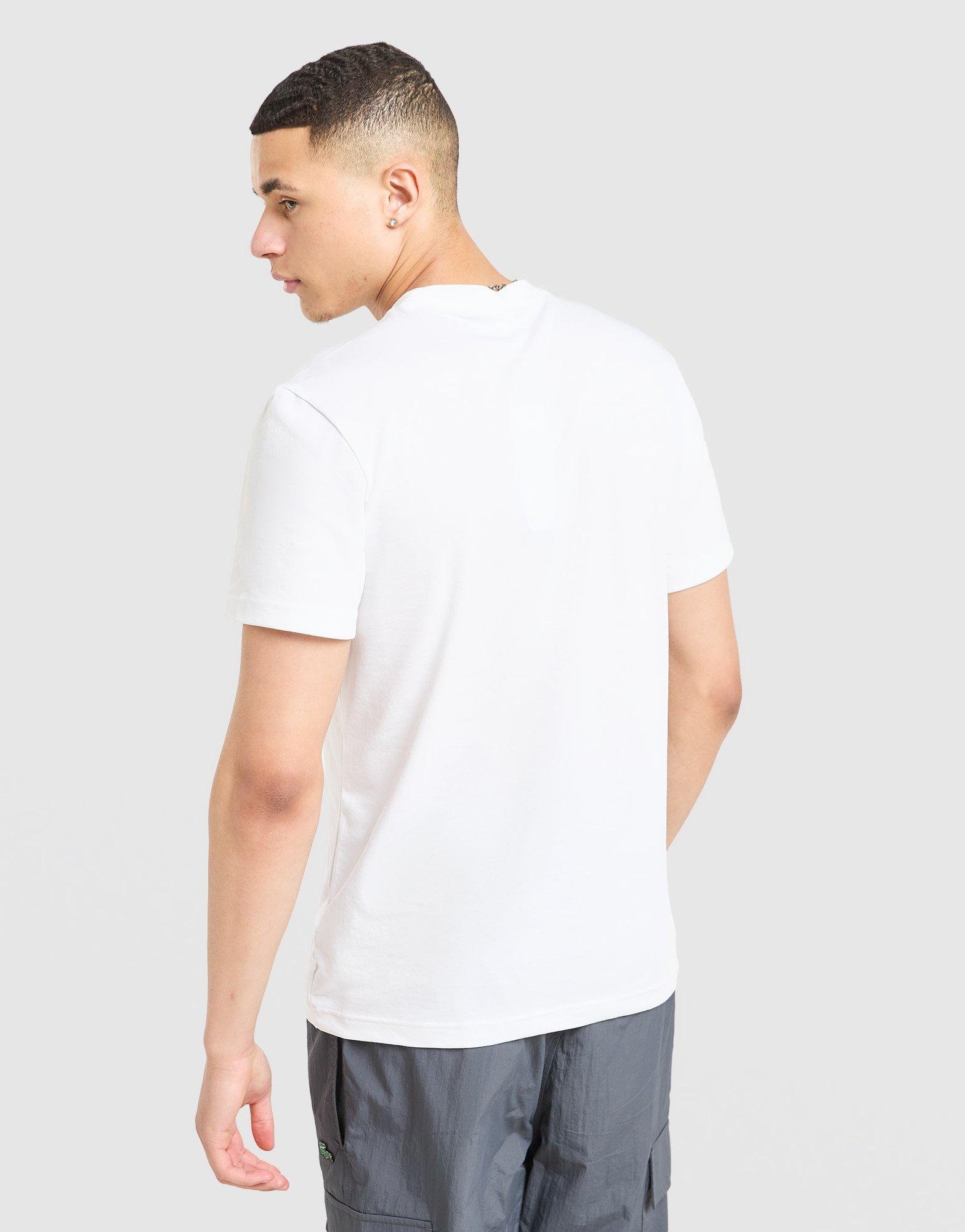 Lacoste Colour Block Reflective Pipe T-Shirt