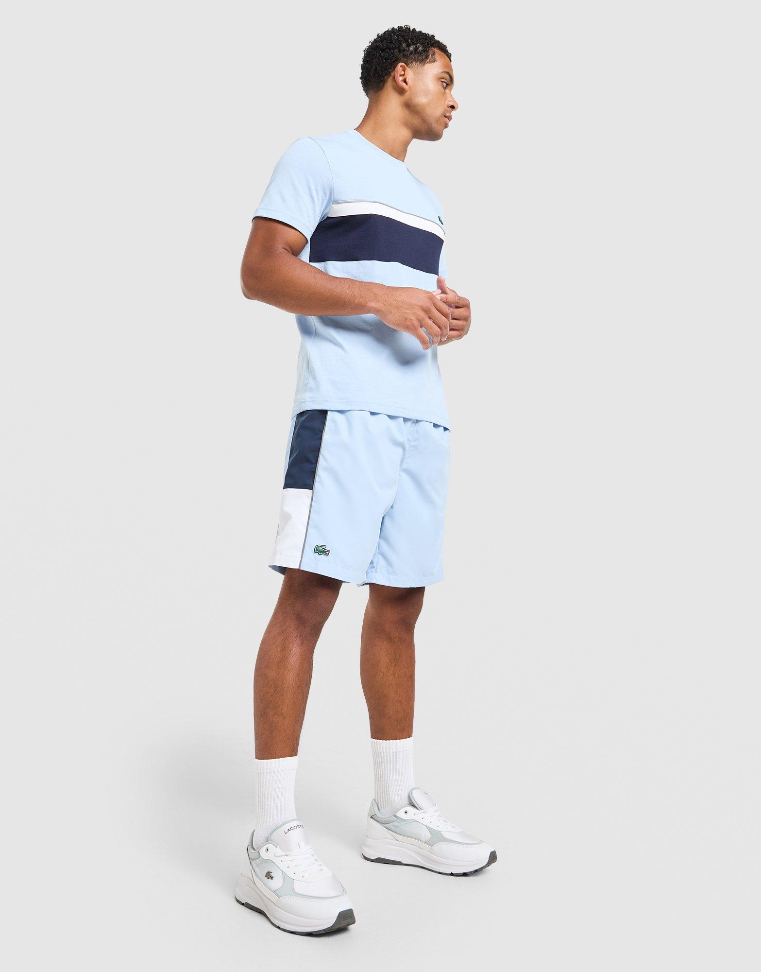 Lacoste Colour Block Reflective Pipe T-Shirt