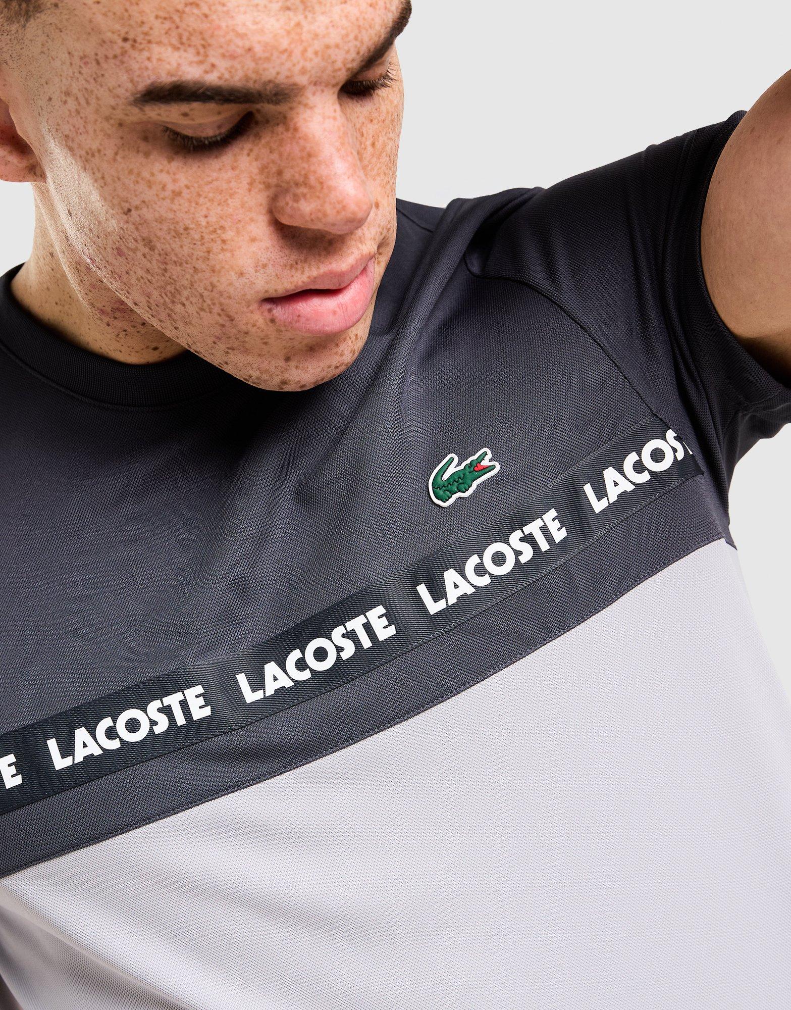 Lacoste Croc Colour Block Tape T-Shirt