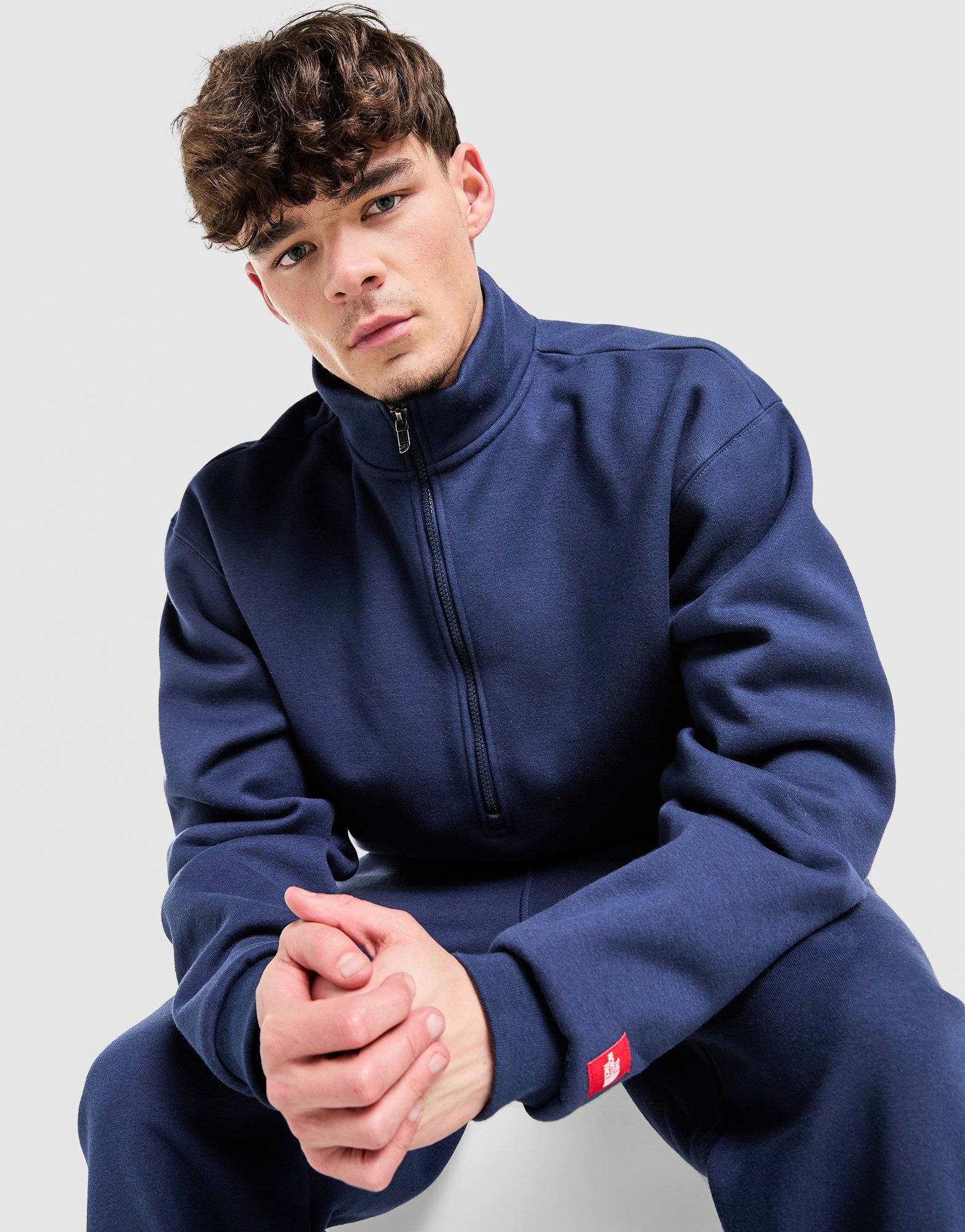 Blue The North Face Red Box 1/2 Zip Fleece - JD Sports Global