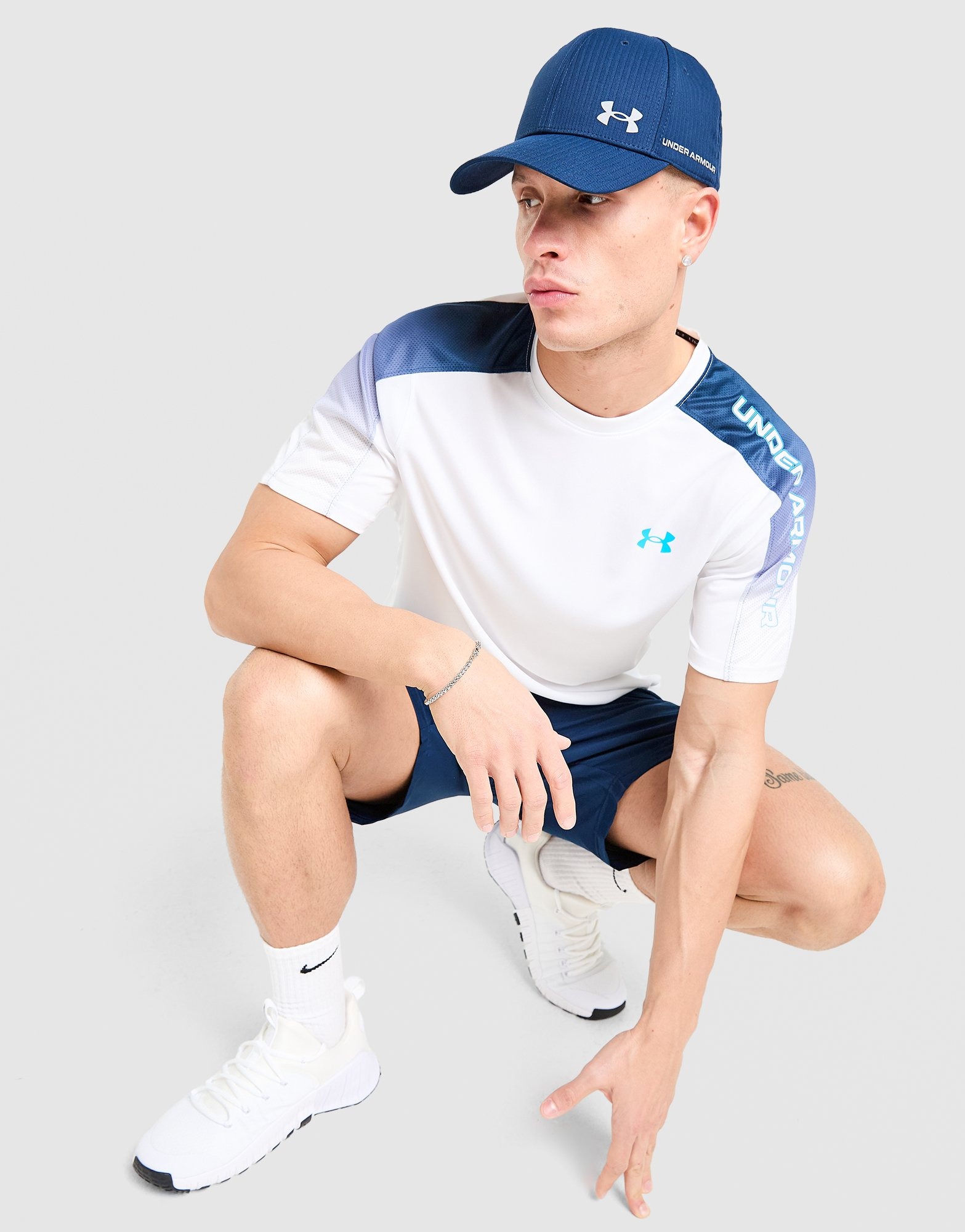 White Under Armour Tech Fade T-Shirt | JD Sports UK