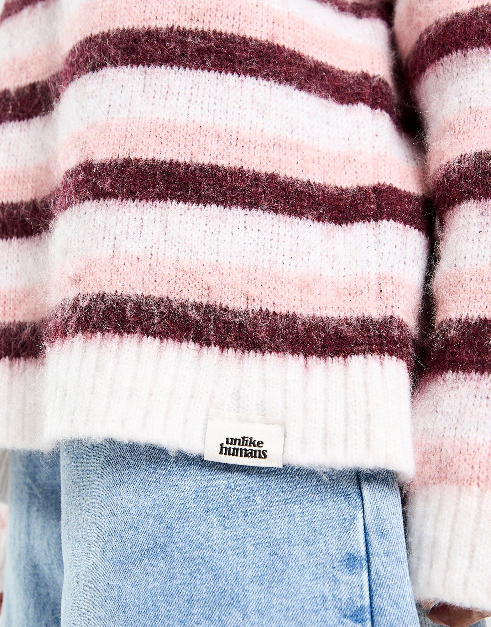 Unlike Humans Stripe Knit Sweatshirt